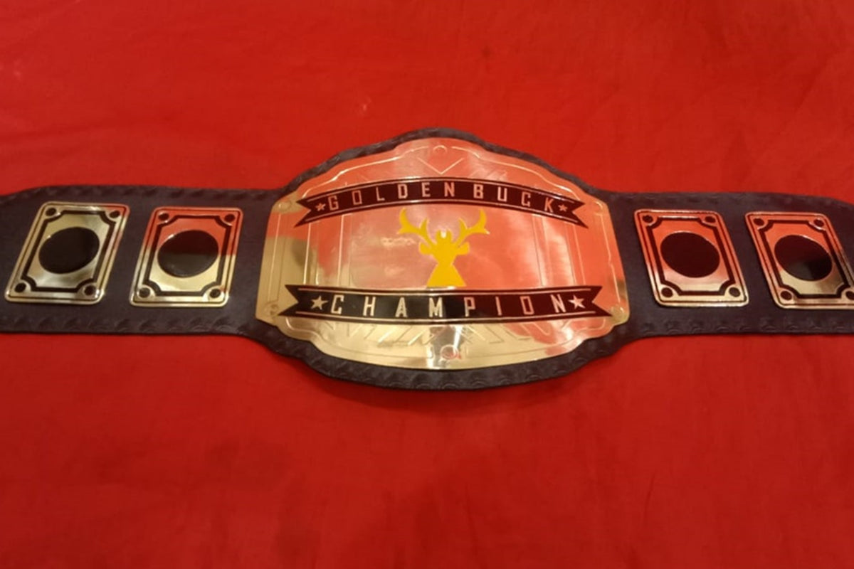 Madden 22 Generations Wrestling Championship Belt Black Leather Strap Adult  Size