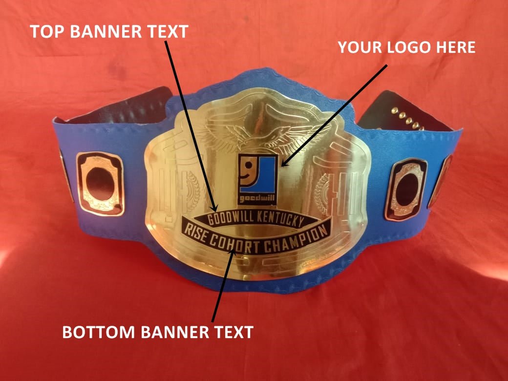 Custom Name and Goodwill Logo Wrestling Championship Belt Customize