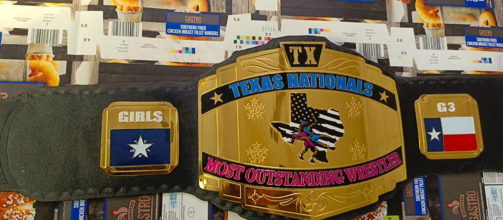 Custom Texas ChampionShip Wrestling Belt - Customize Wrestling Belts