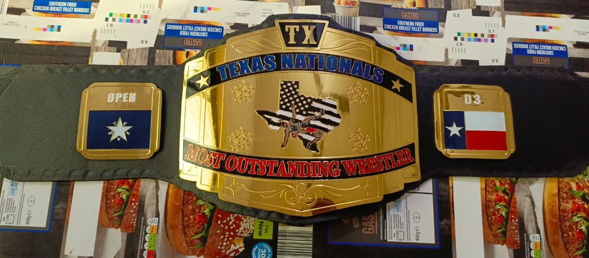 Custom Texas ChampionShip Wrestling Belt - Customize Wrestling Belts