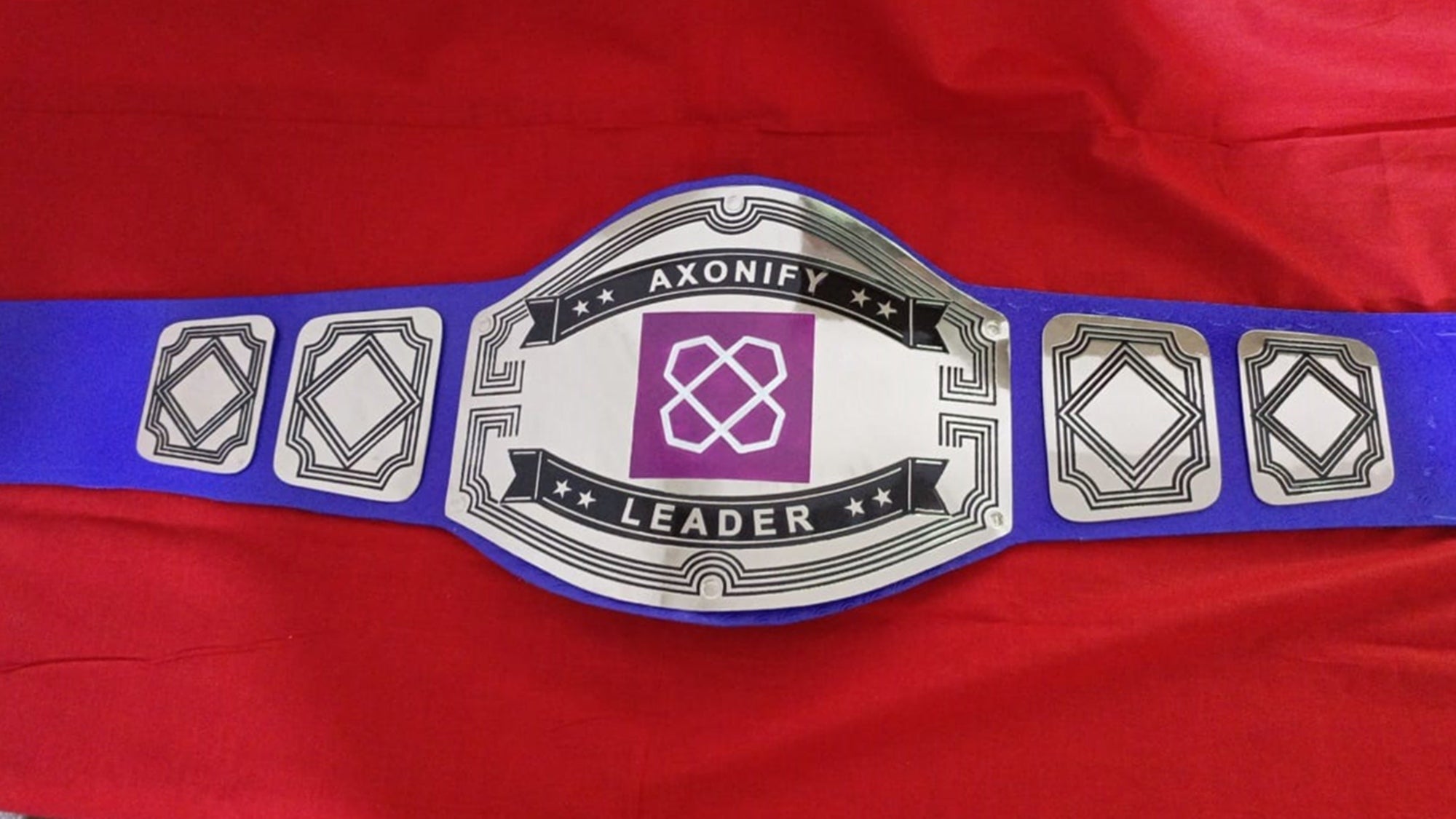 Custom AXonify Logo Wrestling Championship Belt - Customize Wrestling Belts