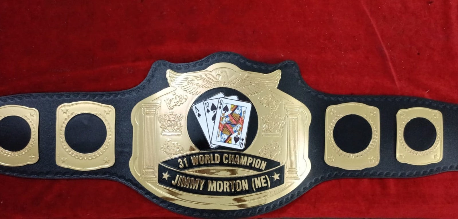 Custom Name and Card Queen Logo Wrestling Championship Belt - Customize Wrestling Belts