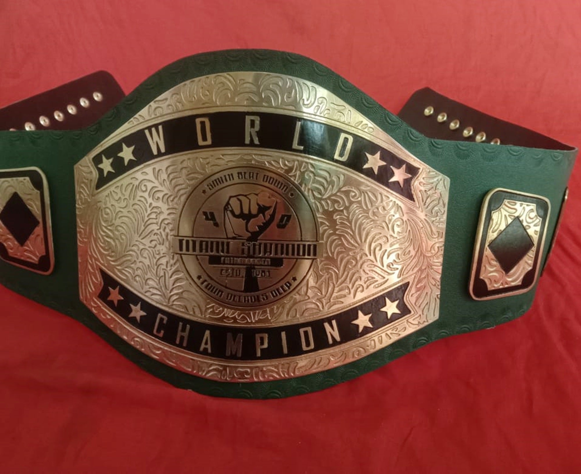 Custom Name and  Handful Picture Logo Wrestling Championship Belt Adult - Customize Wrestling Belts