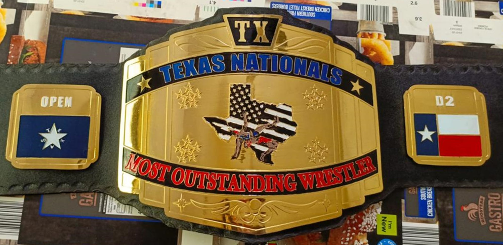 Custom Texas ChampionShip Wrestling Belt - Customize Wrestling Belts