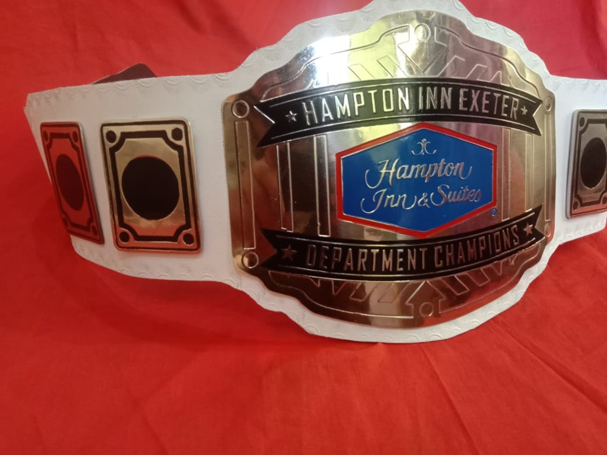 Custom Name and Hampton Inn And Suites Logo Wrestling Championship Belt - Customize Wrestling Belts