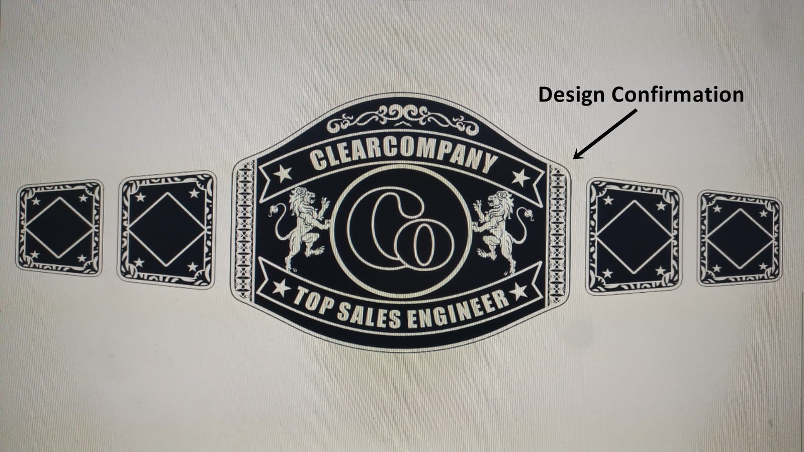 Custom Name and CO Logo Wrestling Championship Belt - Customize Wrestling Belts