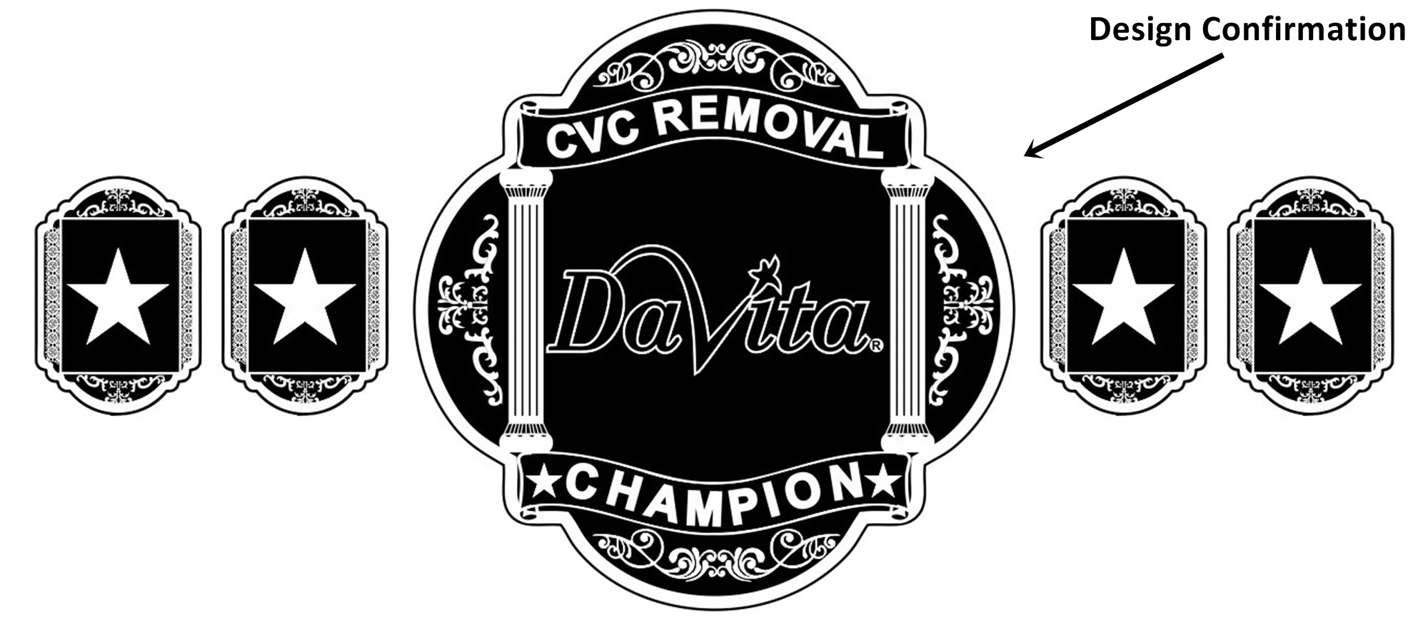 Custom Name and Davita Logo Wrestling Championship Belt - Customize Wrestling Belts