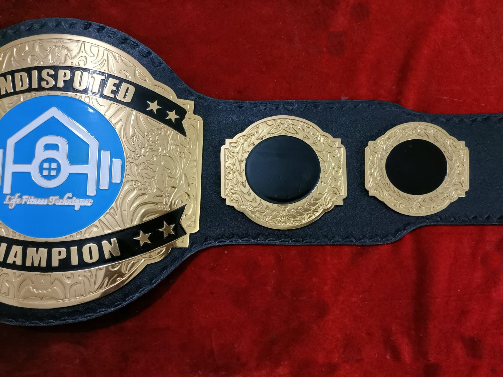 Custom Name and Life Fitness Technique Logo Wrestling Championship Belt - Customize Wrestling Belts