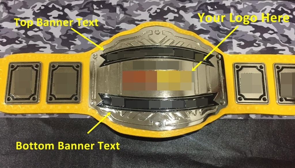 Custom Name and Logo Championship Belt - Customize Wrestling Belts