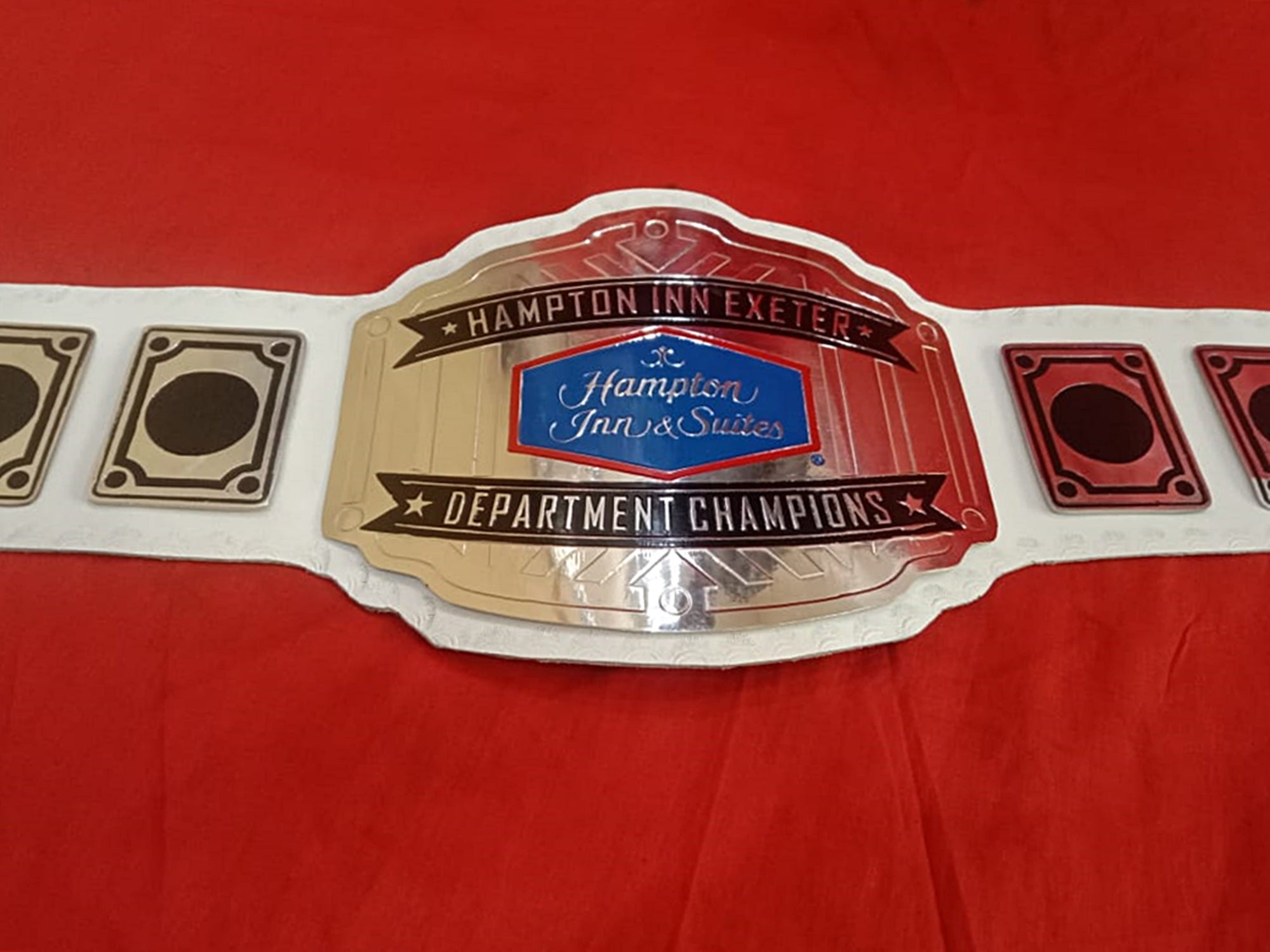 Custom Name and Hampton Inn And Suites Logo Wrestling Championship Belt - Customize Wrestling Belts