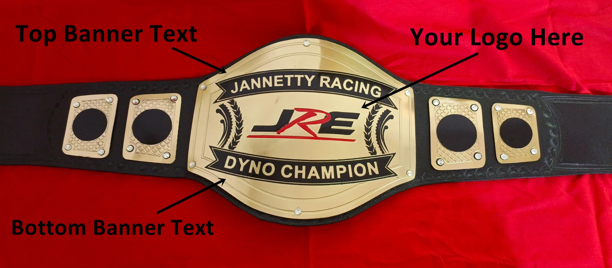 Custom Name and JRE Logo Wrestling Championship Belt - Customize Wrestling Belts