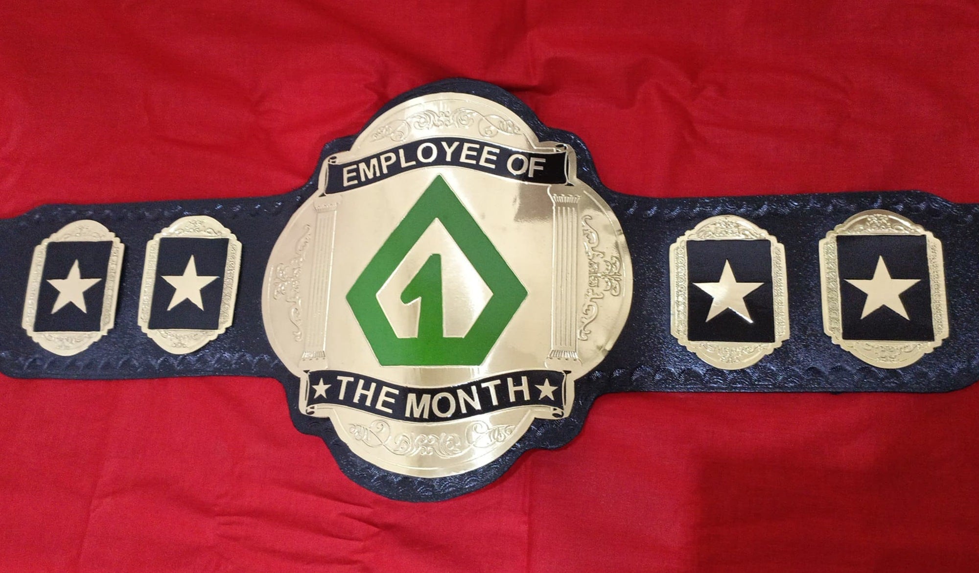 Custom Name and One Triangle Logo Wrestling Championship Belt - Customize Wrestling Belts