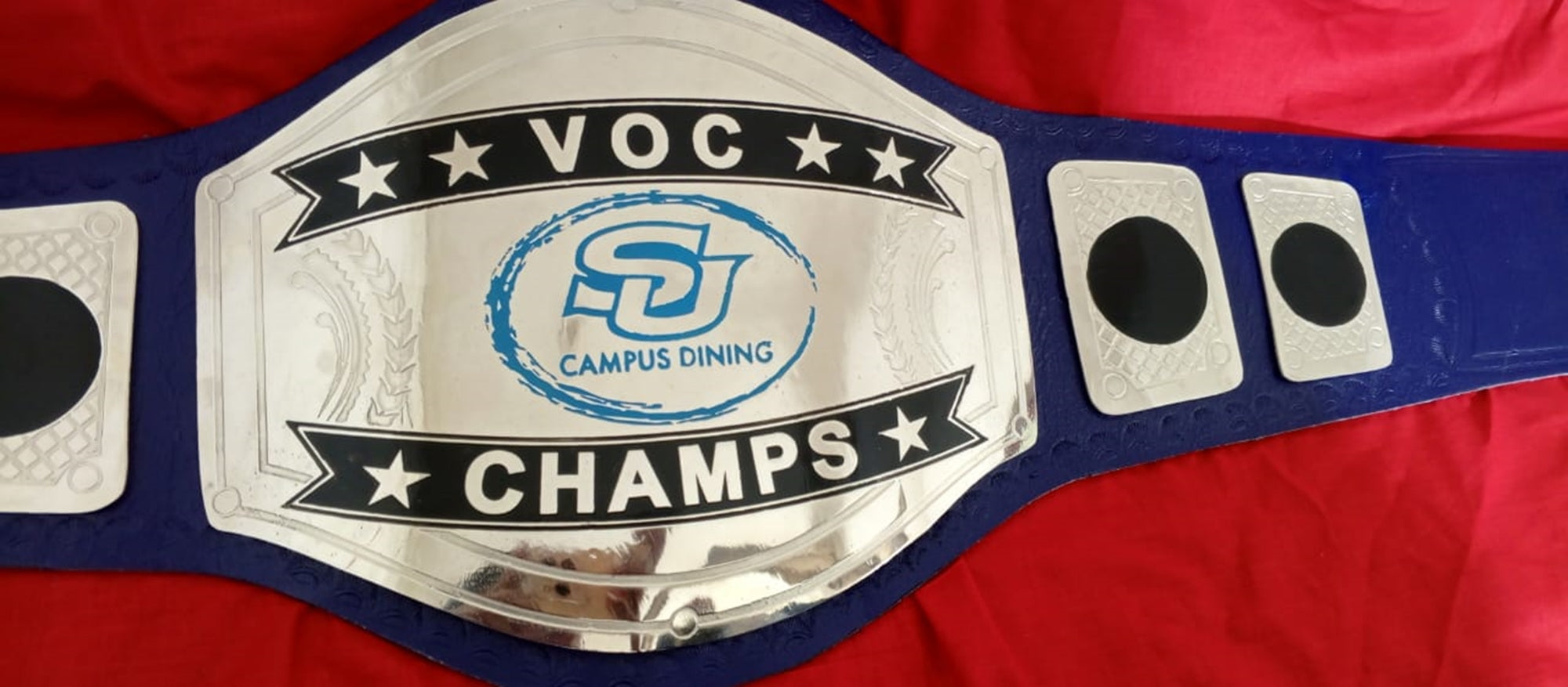 Custom Name and SU Campus Dining Logo Wrestling Championship Belt - Customize Wrestling Belts