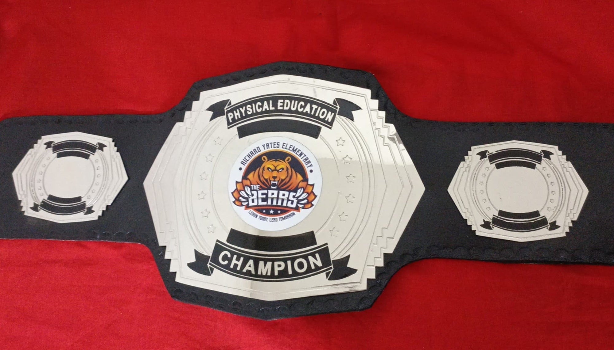 Custom Name and Bear Logo Wrestling Championship Belt - Customize Wrestling Belts