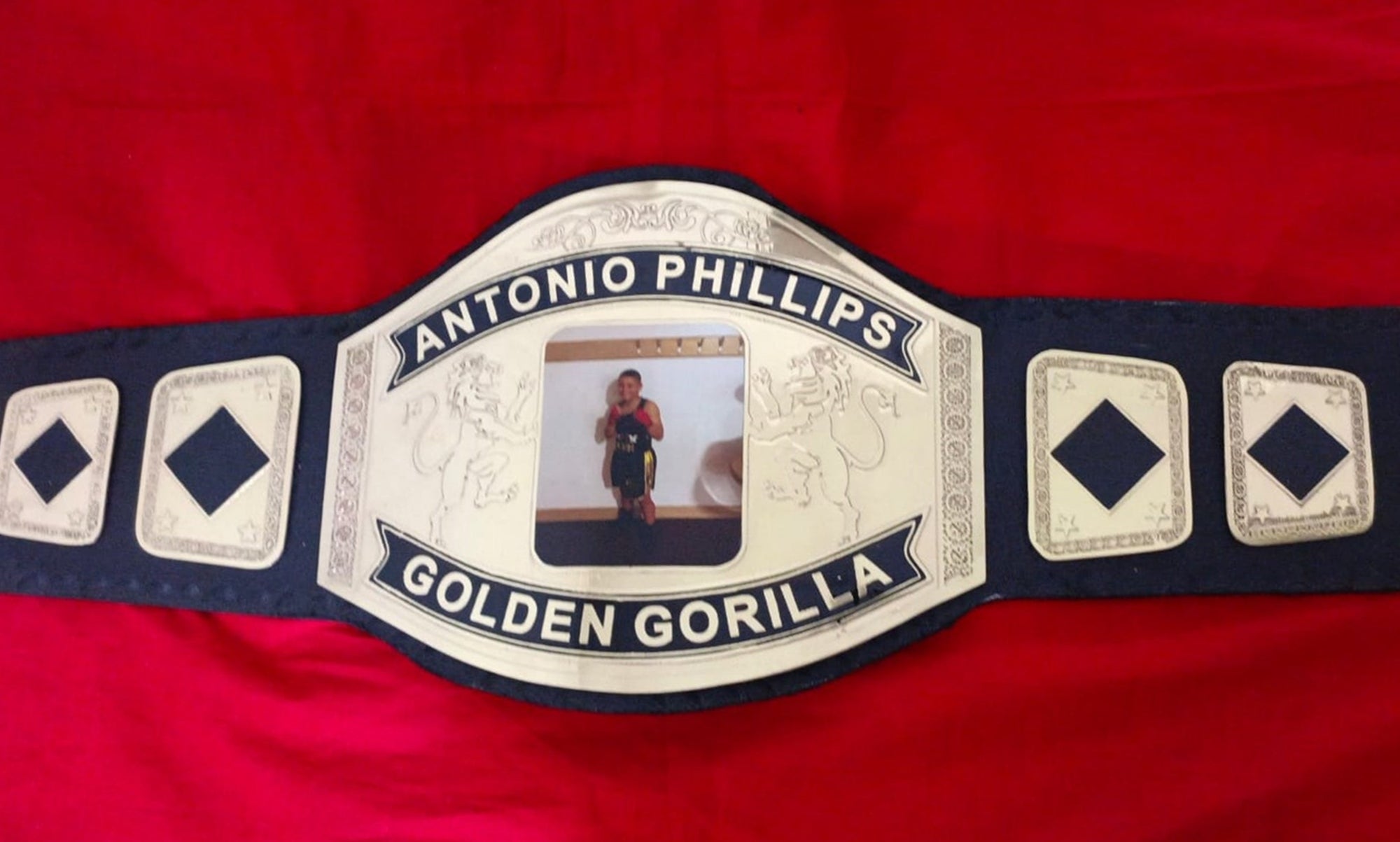 Custom Name and Kids Picture Logo Wrestling Championship Belt - Customize Wrestling Belts