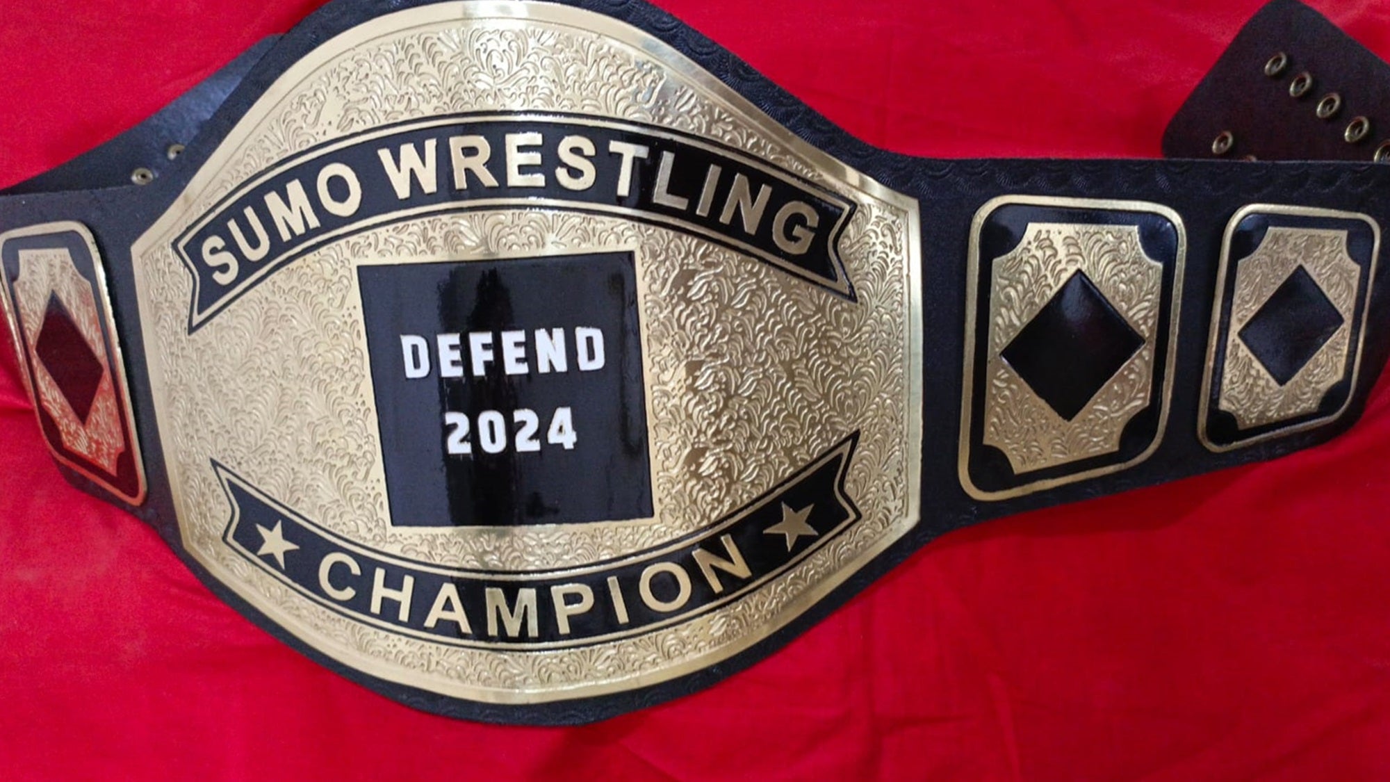 Custom Name and Defend Title 2024 Wrestling Championship Belt - Customize Wrestling Belts