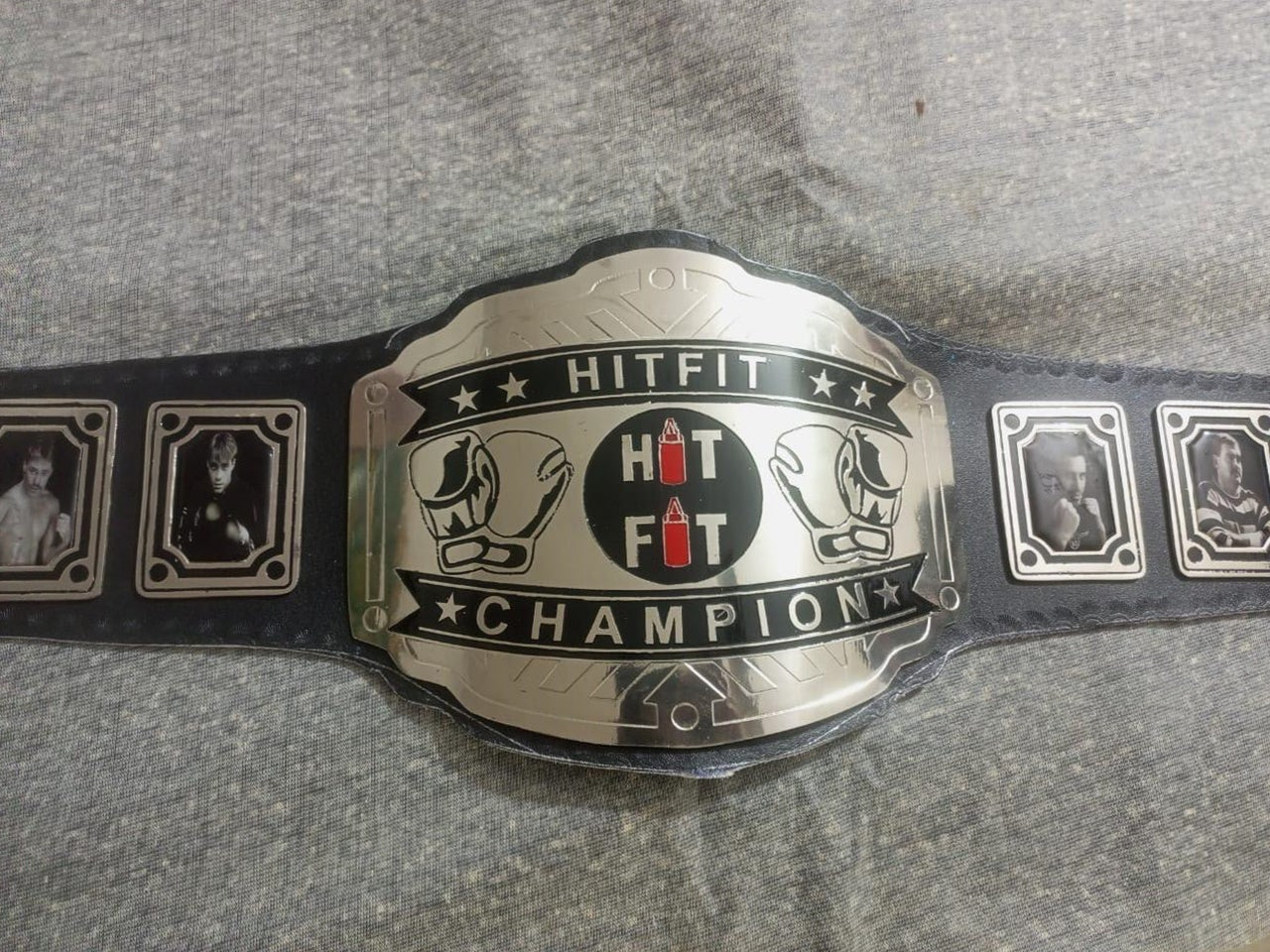 HITFIT Boxing Glove Logo Championship Wrestling Belt