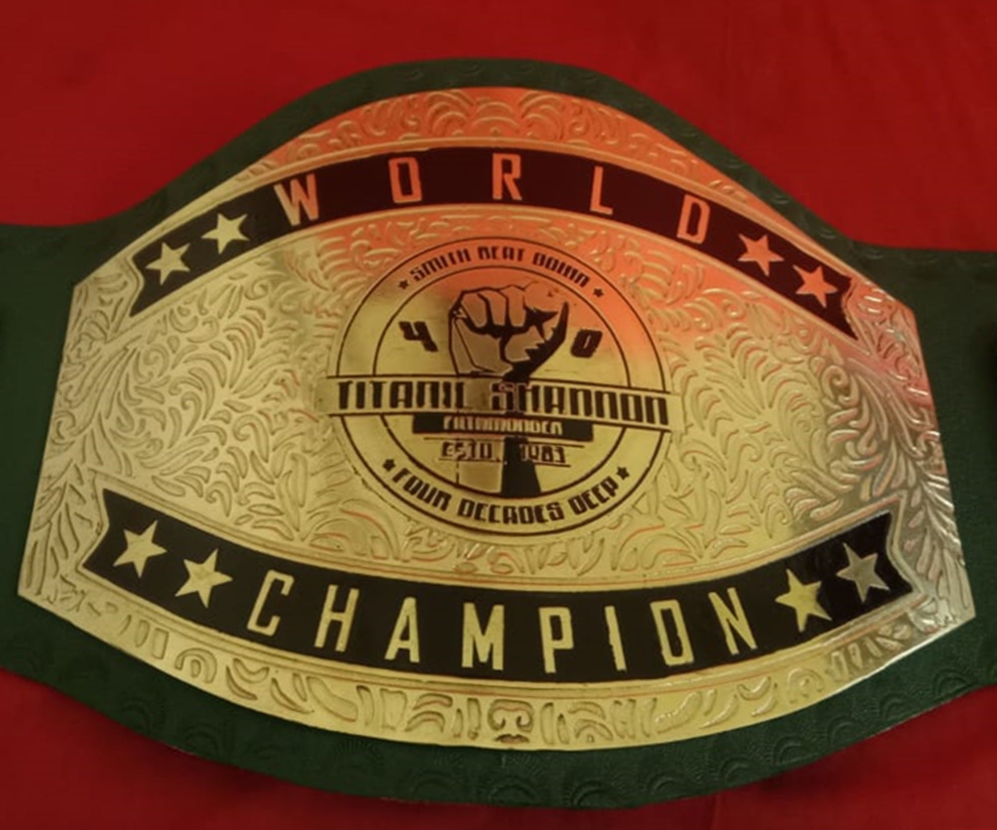 Custom Name and  Handful Picture Logo Wrestling Championship Belt Adult - Customize Wrestling Belts