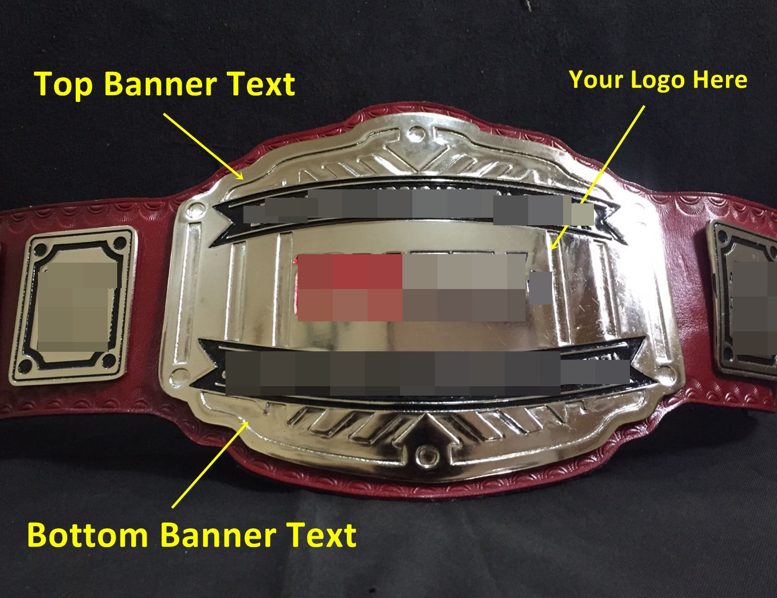 Custom Name and Logo Championship Belt - Customize Wrestling Belts