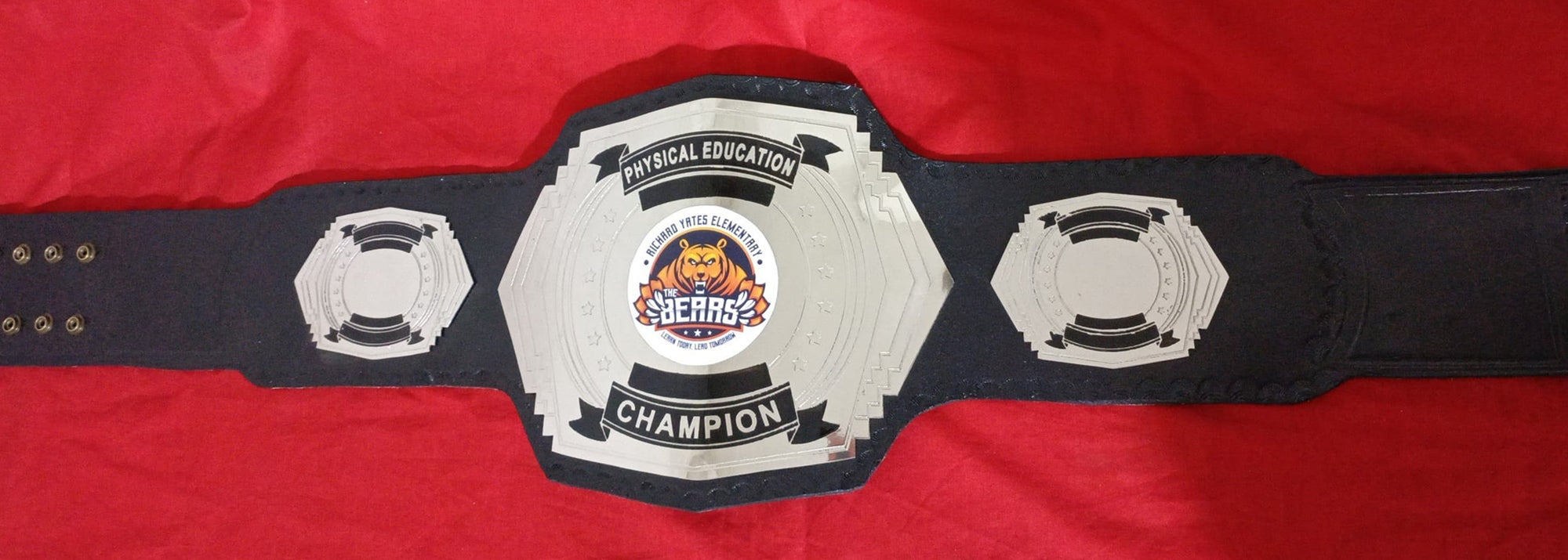 Custom Name and Bear Logo Wrestling Championship Belt - Customize Wrestling Belts