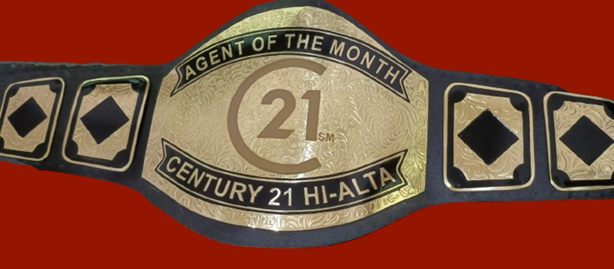 Custom Name and C21 Logo Wrestling Championship Belt - Customize Wrestling Belts