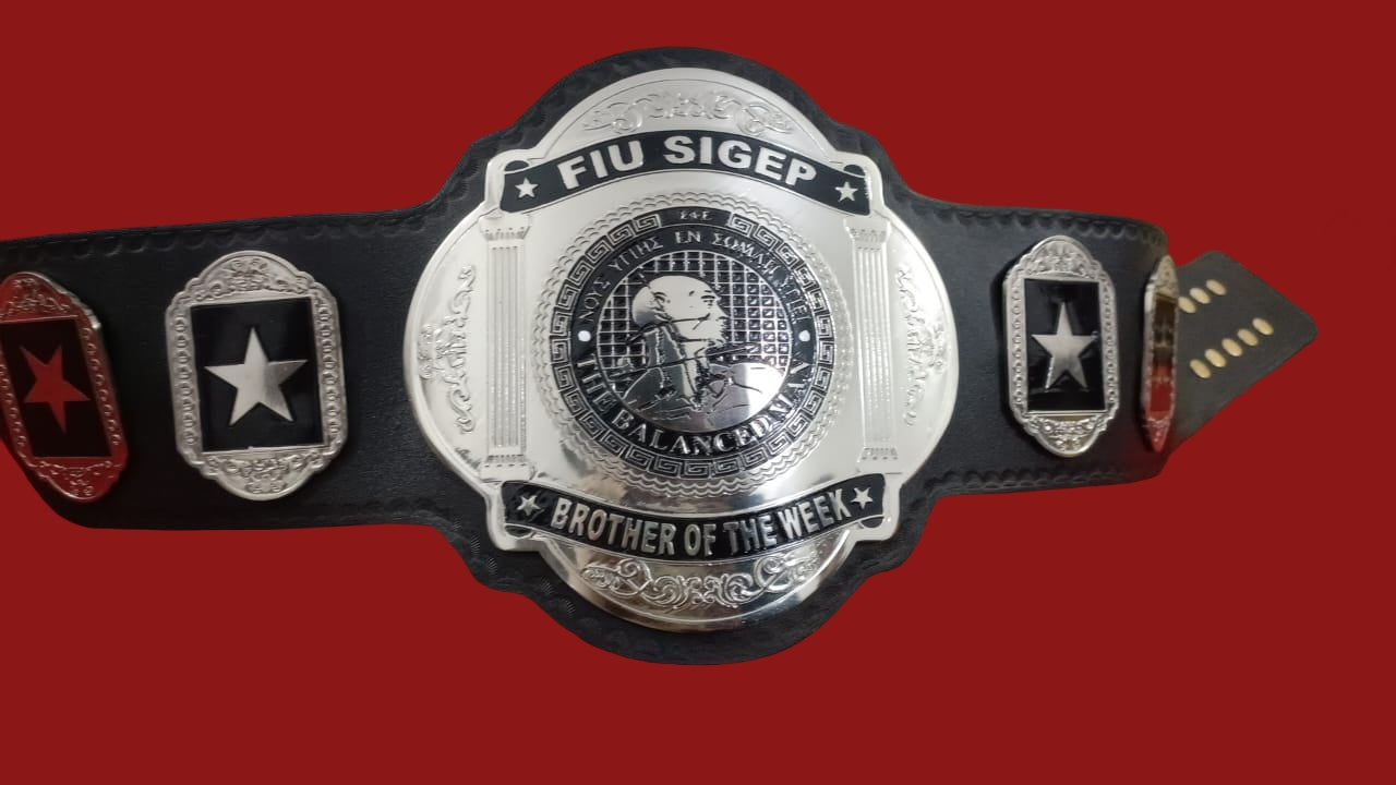 Custom Name and The Balanced Man Logo Wrestling Championship Belt - Customize Wrestling Belts