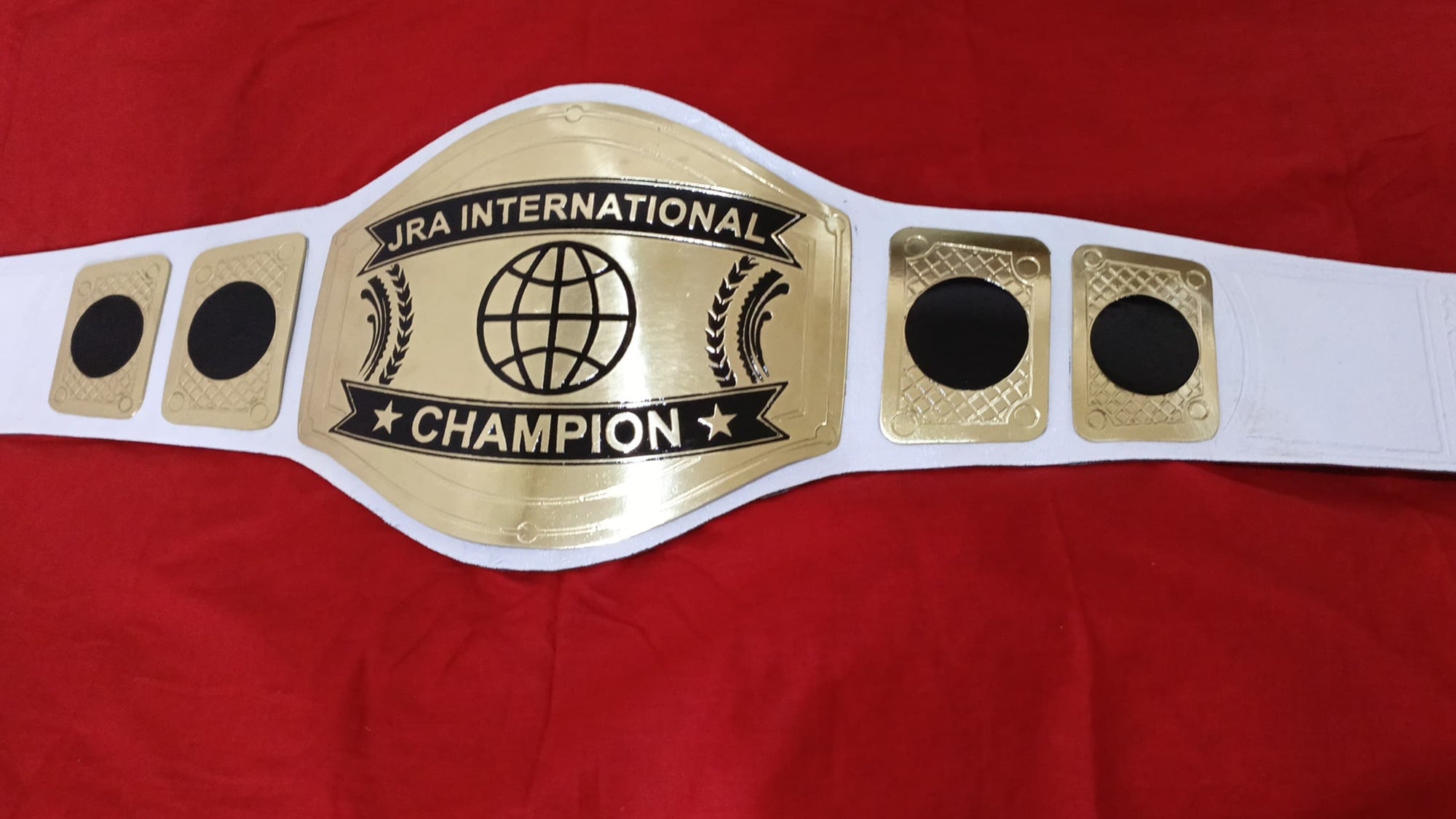 Custom Name and World Logo Wrestling Championship Belt - Customize Wrestling Belts