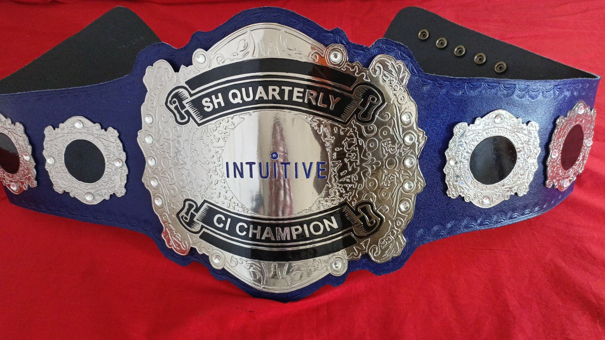 Custom Name and Intuitive Logo Wrestling Championship Belt - Customize Wrestling Belts