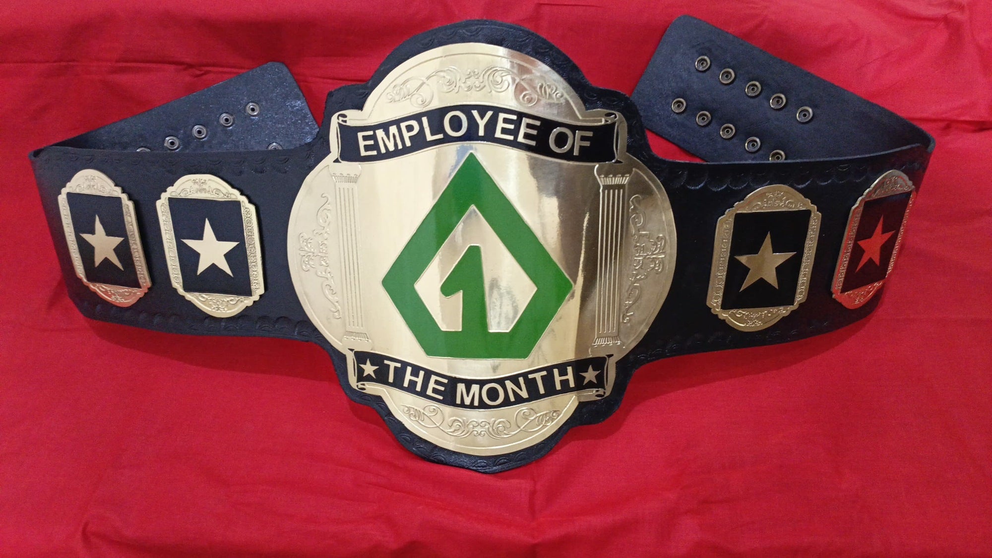 Custom Name and One Triangle Logo Wrestling Championship Belt - Customize Wrestling Belts