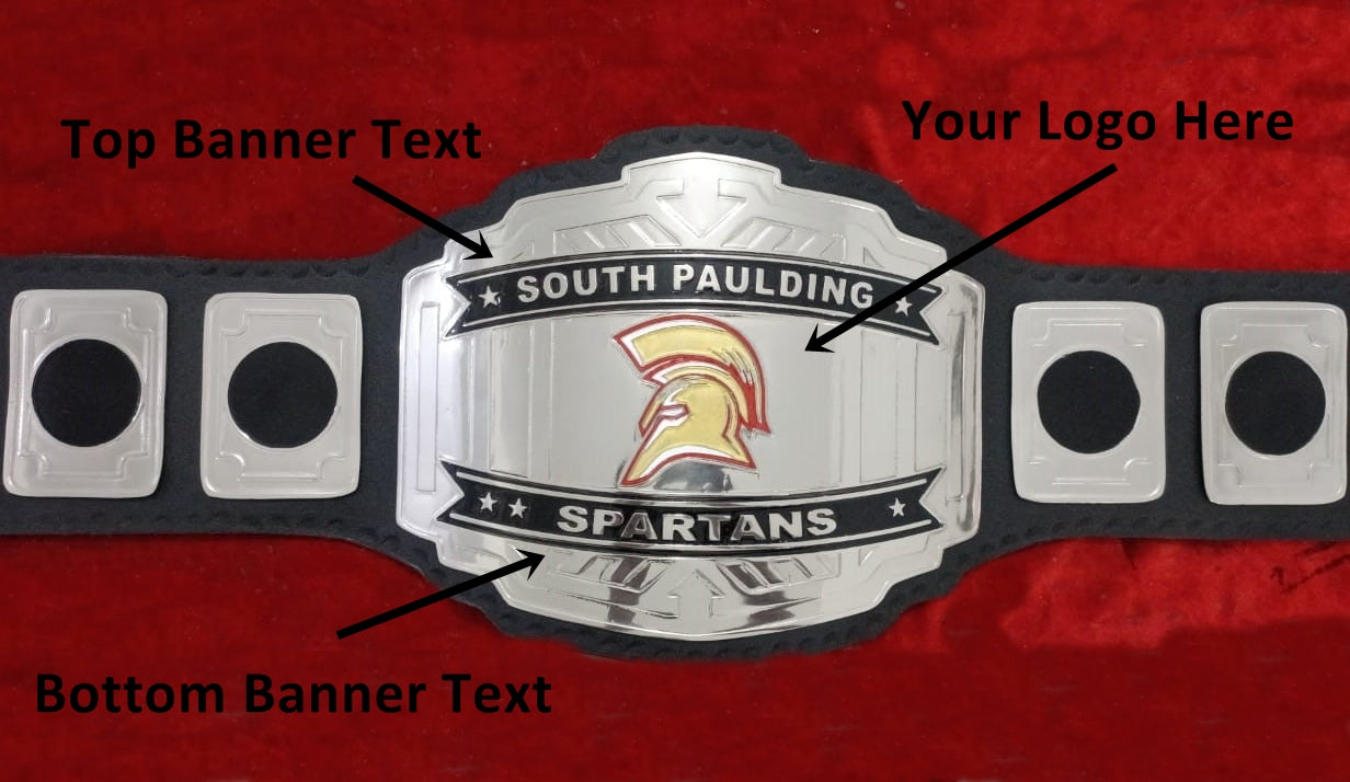 Custom Name and Viking Logo Wrestling Championship Belt - Customize Wrestling Belts