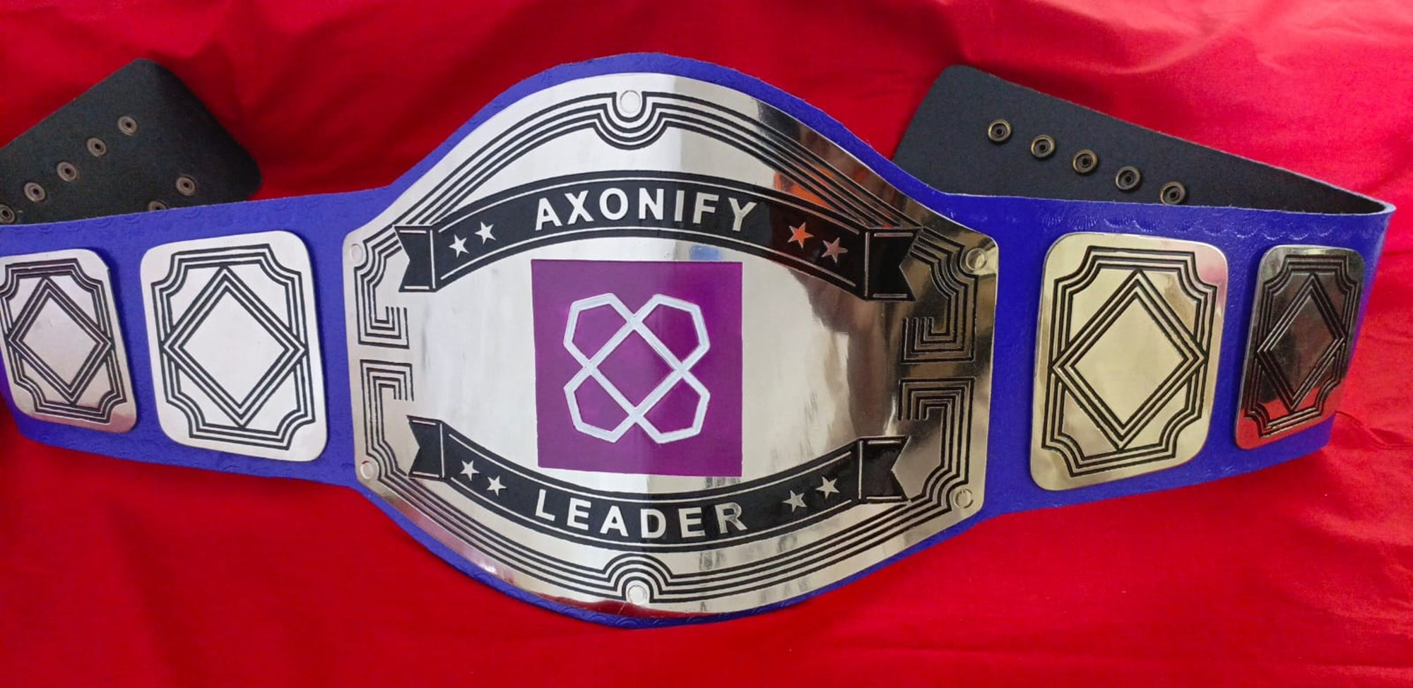 Custom AXonify Logo Wrestling Championship Belt - Customize Wrestling Belts