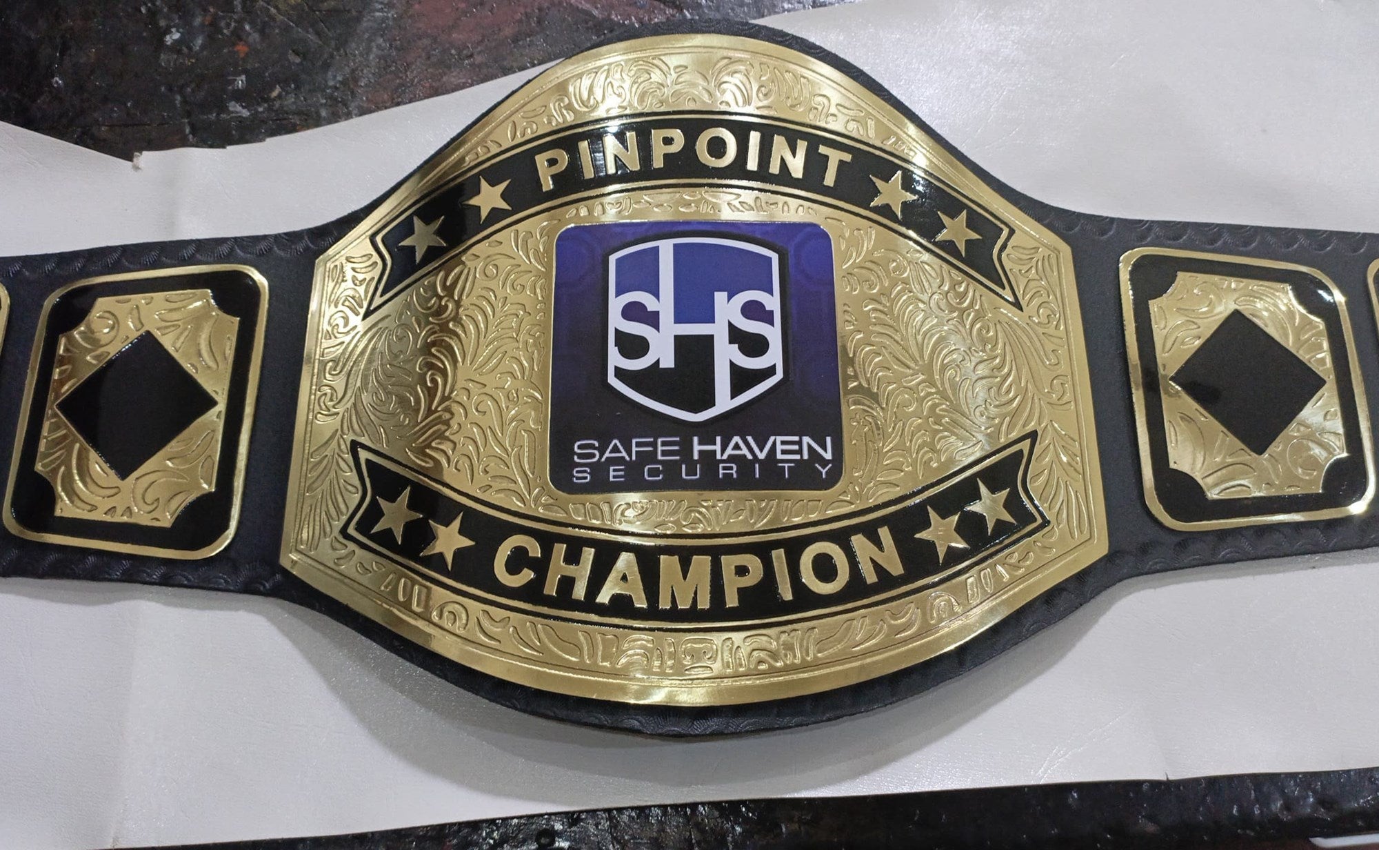 Custom Name and SHS Logo Wrestling Championship Belt - Customize Wrestling Belts