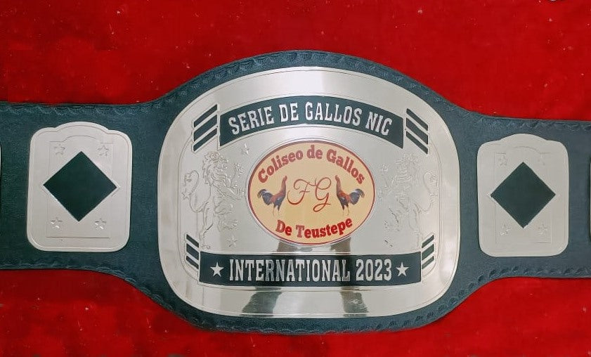 Custom Name and Cock Logo Wrestling Championship Belt - Customize Wrestling Belts