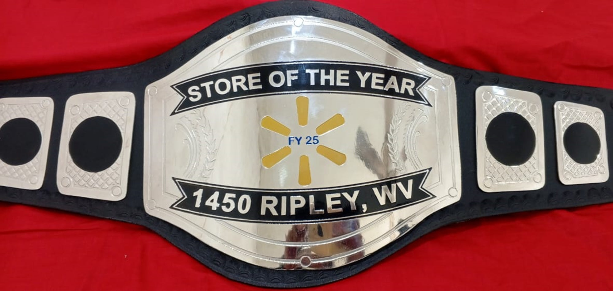 Custom Name and FY 25 Fan Wings Logo Wrestling Championship Belt - Customize Wrestling Belts