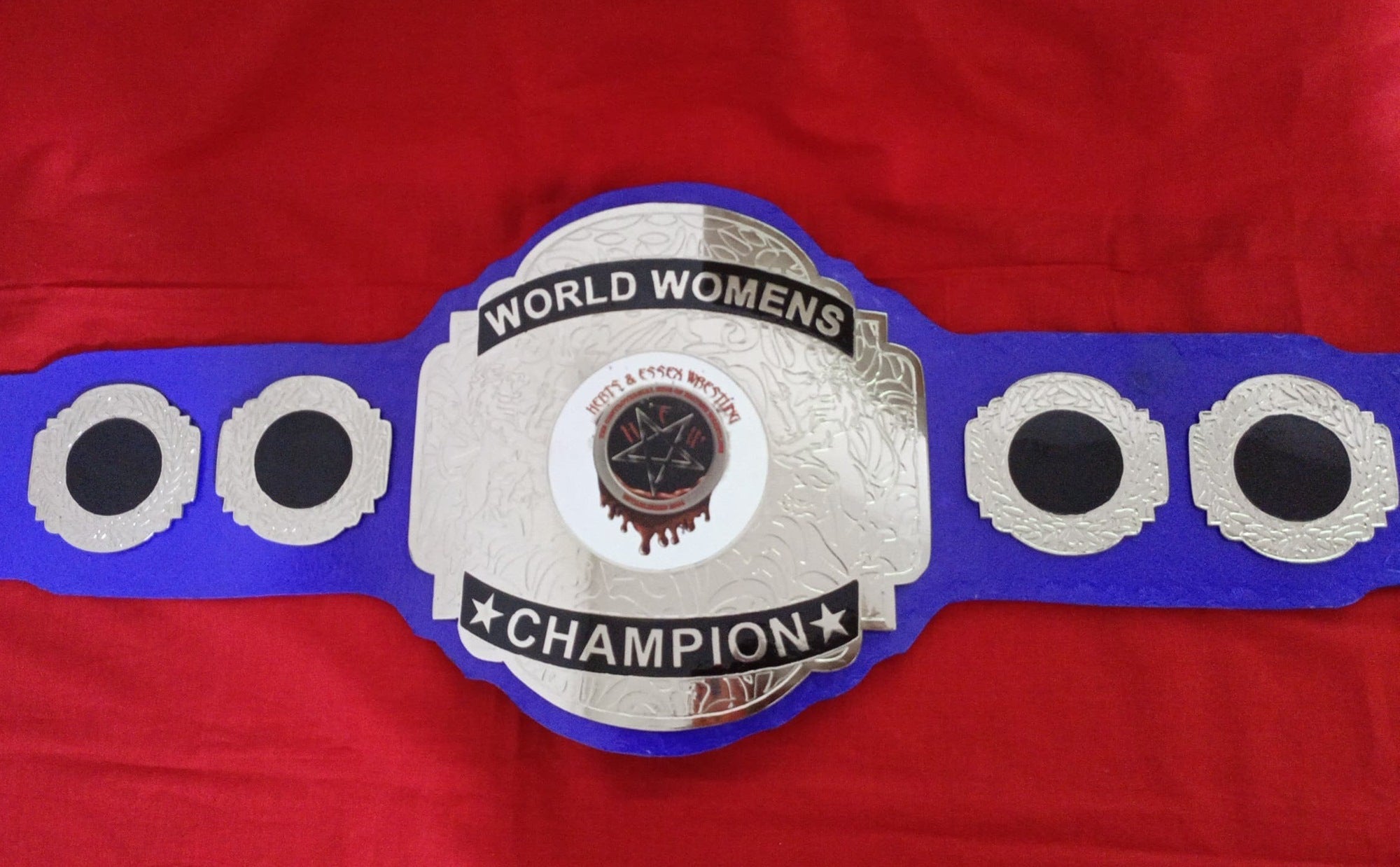 Custom Name and Blooding Star Logo Wrestling Championship Belt - Customize Wrestling Belts