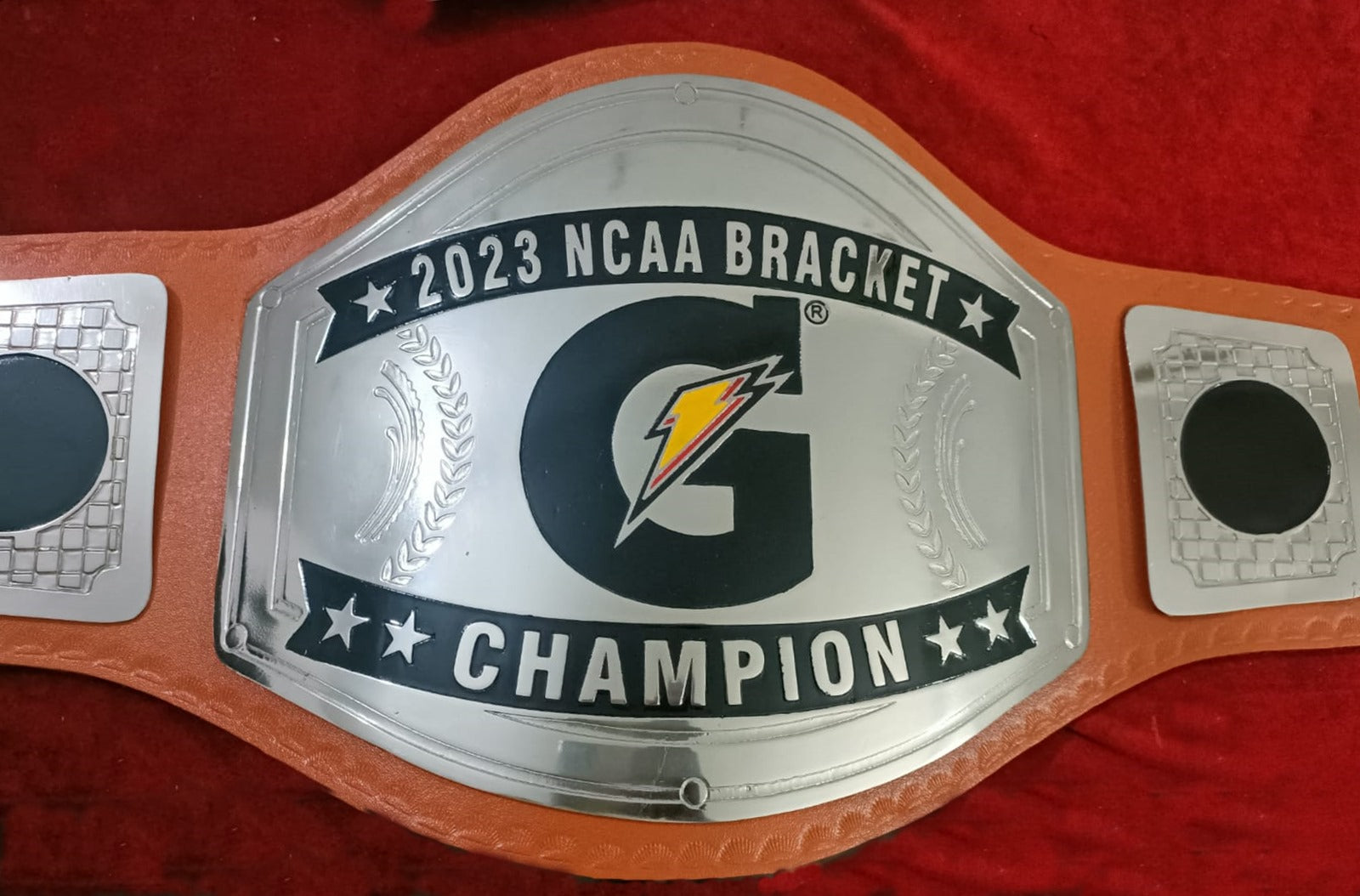 Custom Name and G Spark Logo Wrestling Championship Belt - Customize Wrestling Belts