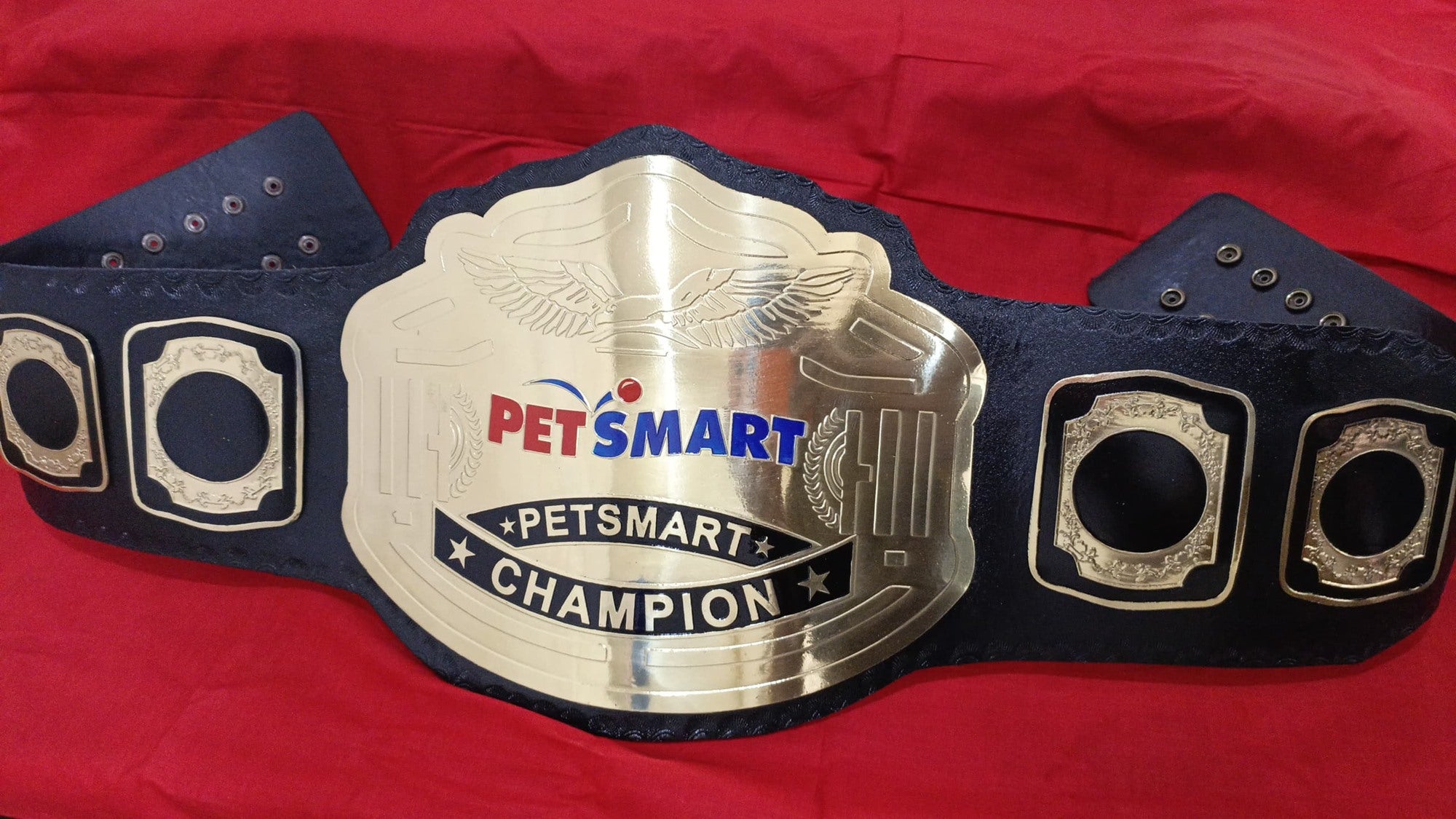 Custom Name and Pet Smart Logo Wrestling Championship Belt - Customize Wrestling Belts