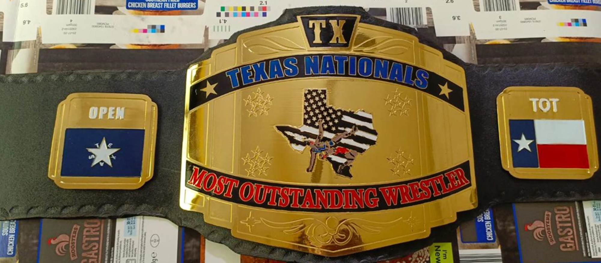 Custom Texas ChampionShip Wrestling Belt - Customize Wrestling Belts