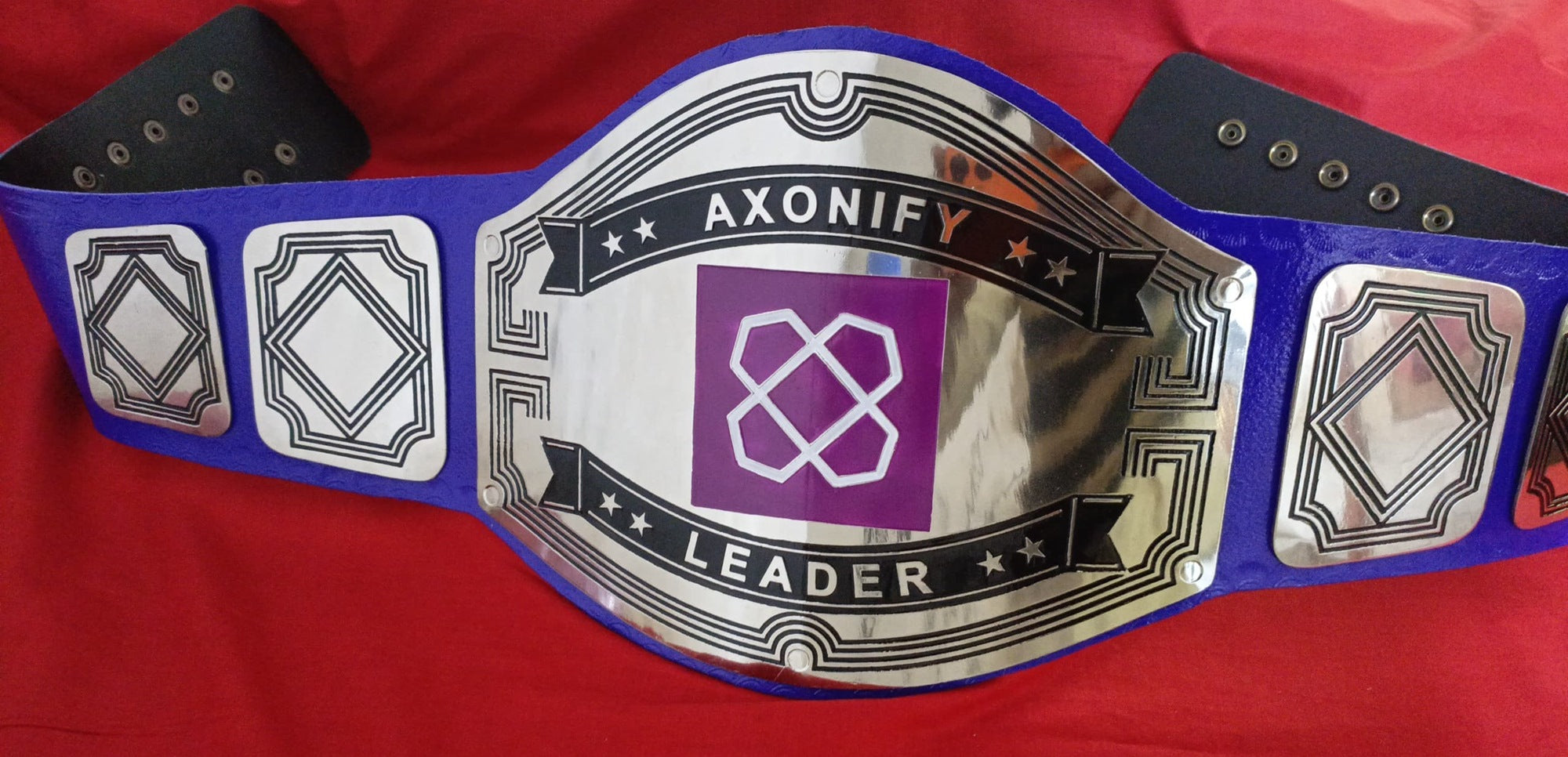 Custom AXonify Logo Wrestling Championship Belt - Customize Wrestling Belts