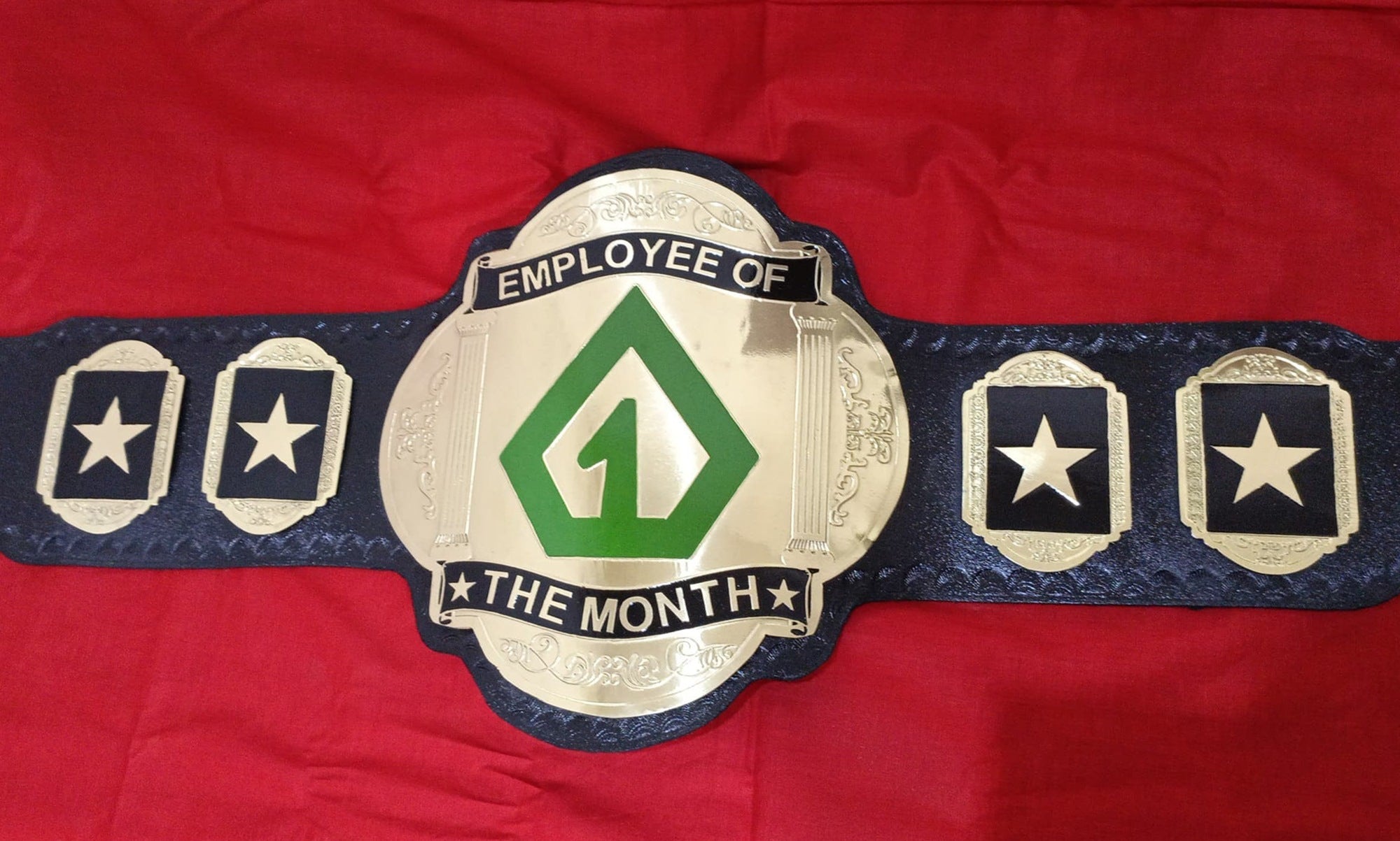 Custom Name and One Triangle Logo Wrestling Championship Belt - Customize Wrestling Belts