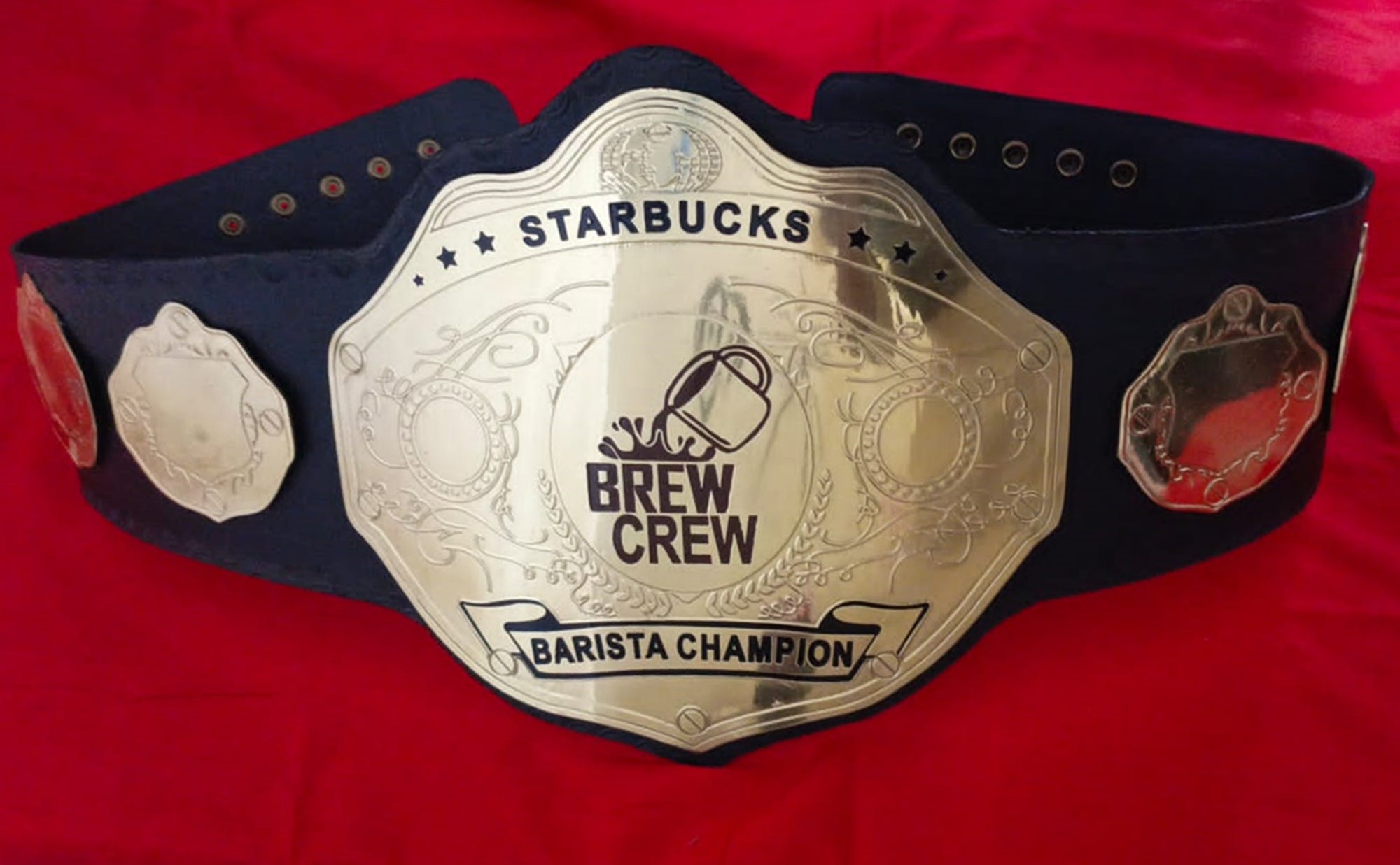 Custom Name and Pour Coffe Mug Logo Wrestling Championship Belt - Customize Wrestling Belts