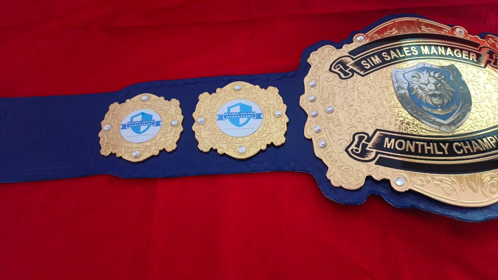 Custom Lion Wrestling Championship Belt - Customize Wrestling Belts