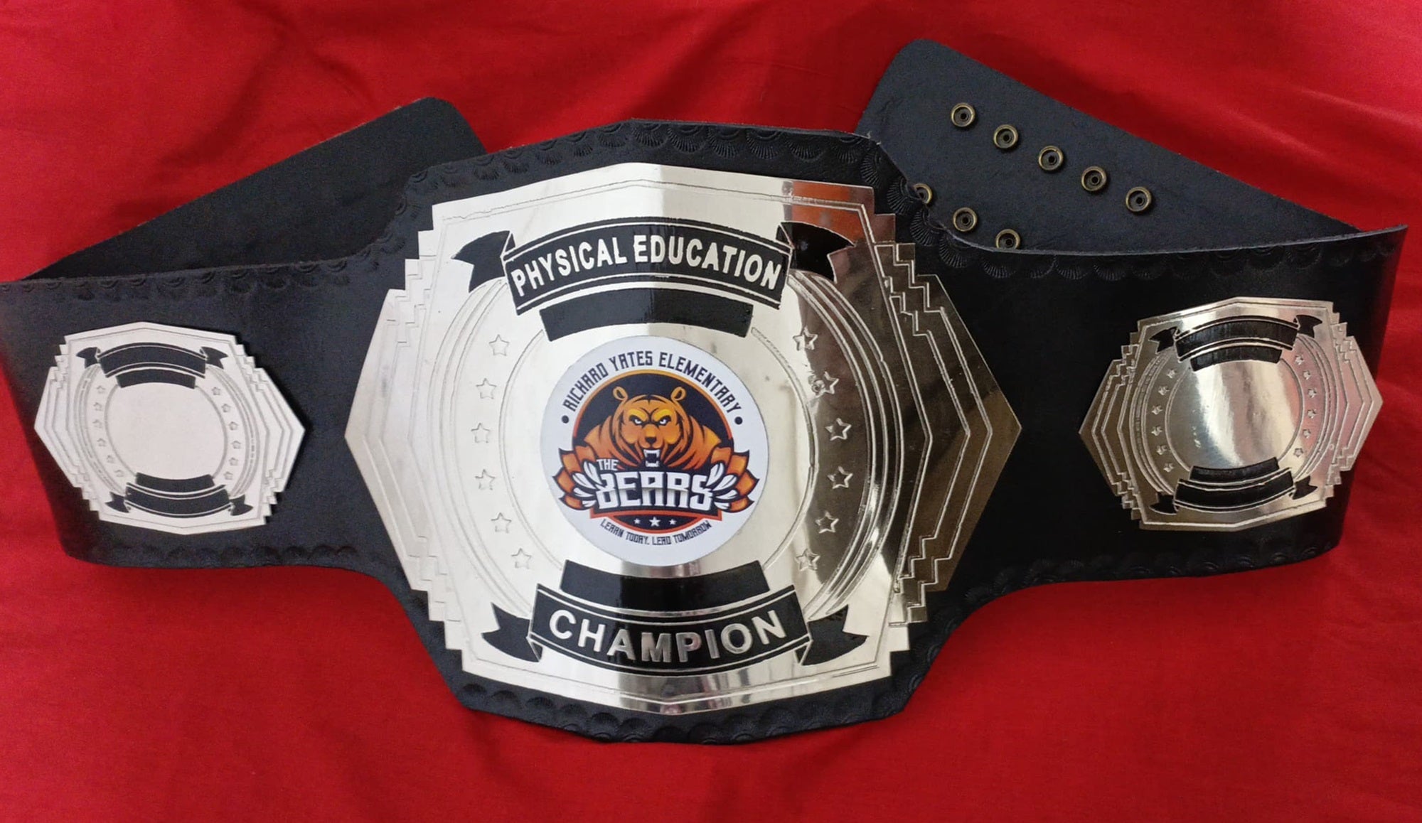 Custom Name and Bear Logo Wrestling Championship Belt - Customize Wrestling Belts