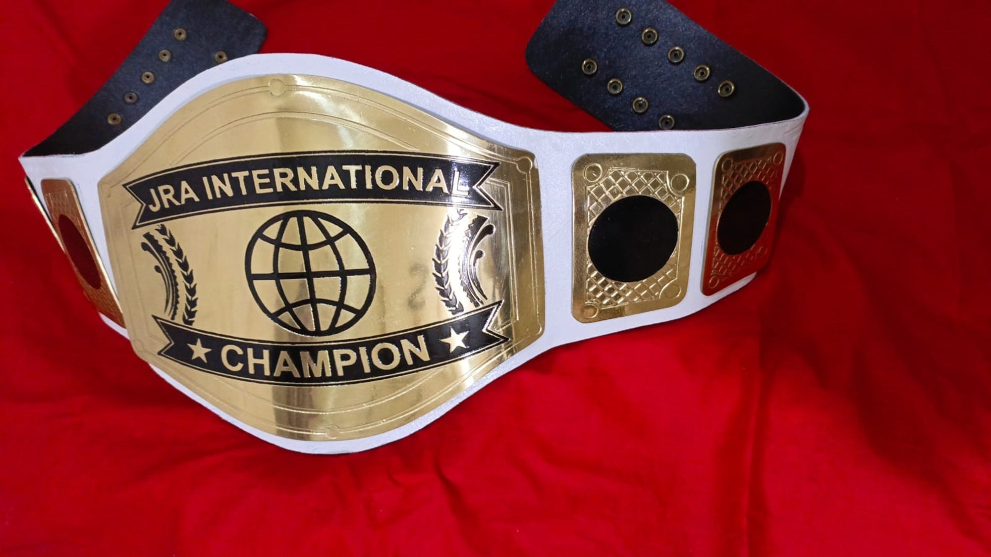 Custom Name and World Logo Wrestling Championship Belt - Customize Wrestling Belts