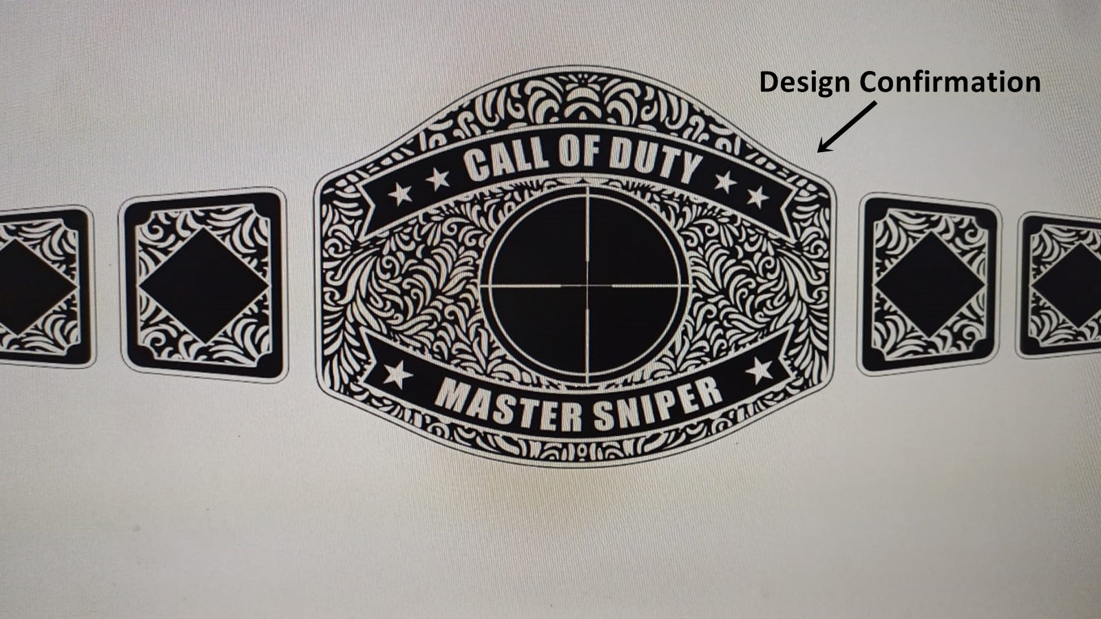 Custom Name and Snipper Gun Mark Logo Wrestling Championship Belt - Customize Wrestling Belts