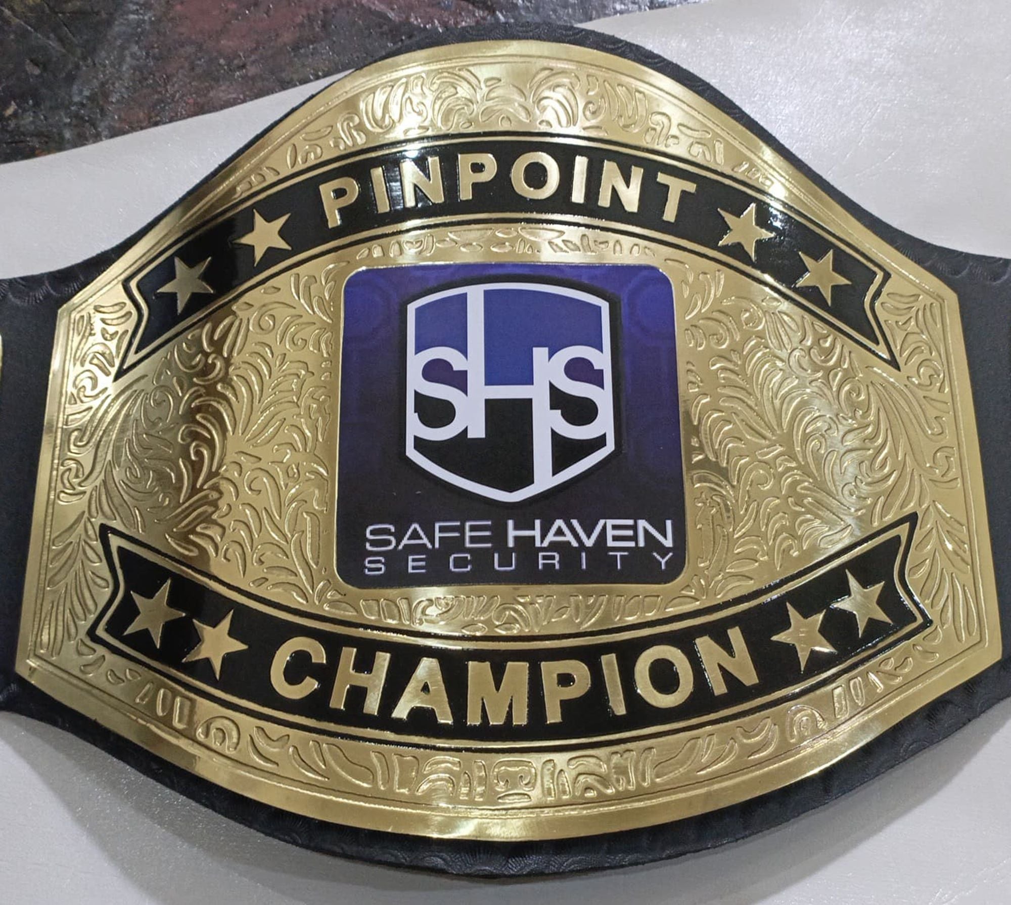 Custom Name and SHS Logo Wrestling Championship Belt - Customize Wrestling Belts