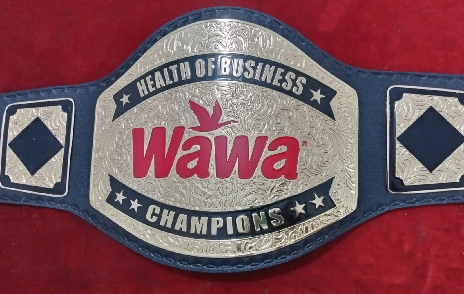 Custom WAWA Flying Bird Logo Wrestling Championship Belt - Customize Wrestling Belts