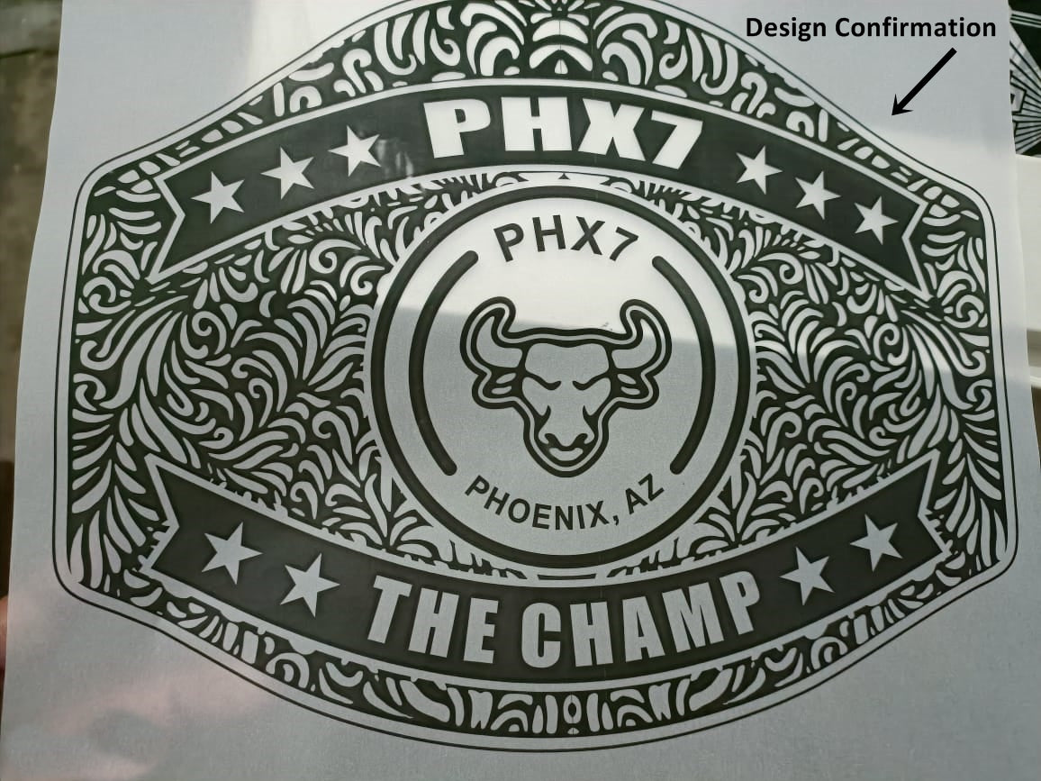 Custom Name and Bull Head Logo Wrestling Championship Belt - Customize Wrestling Belts