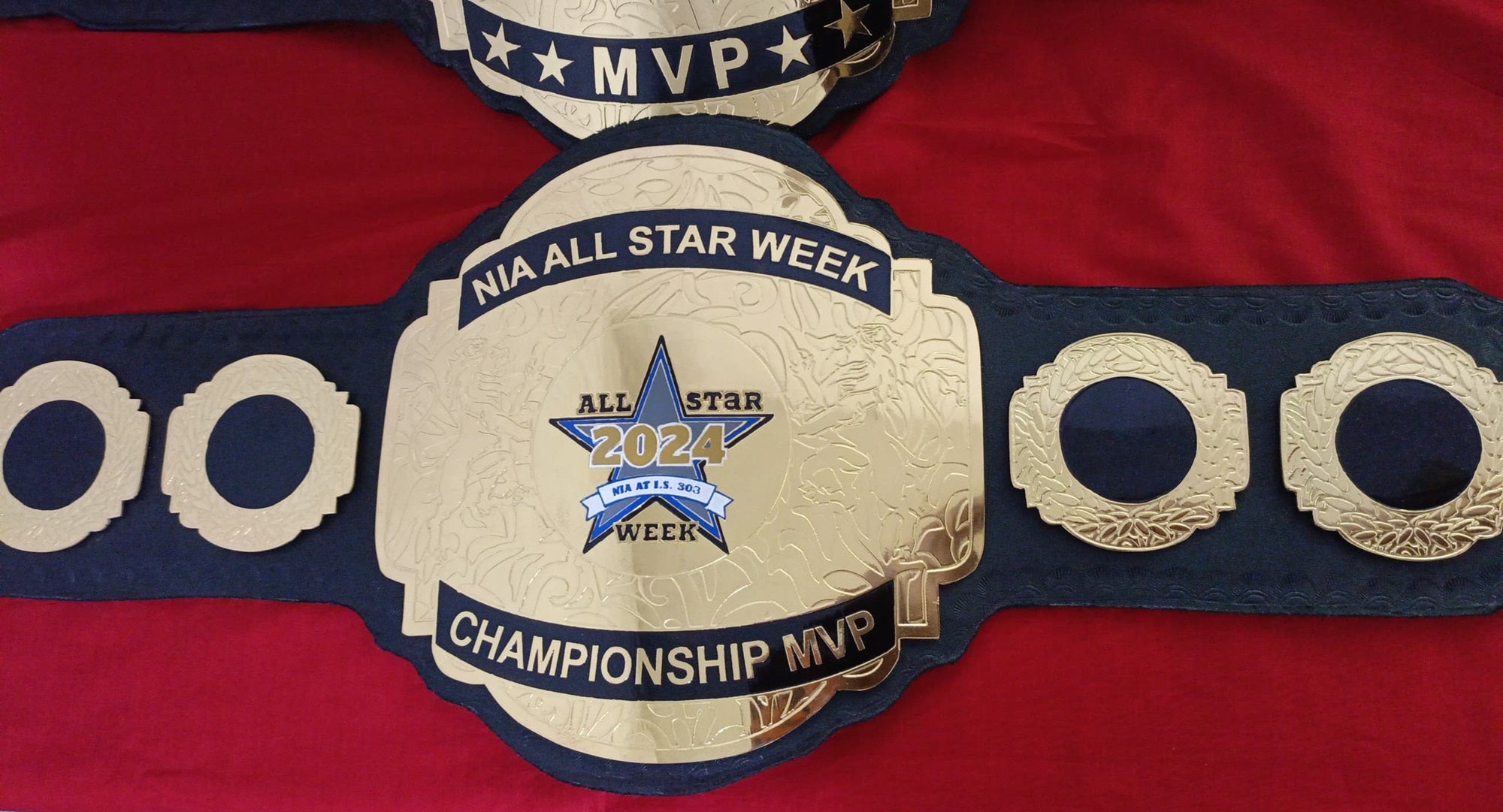 Custom Name and Star Logo Wrestling Championship Belt - Customize Wrestling Belts