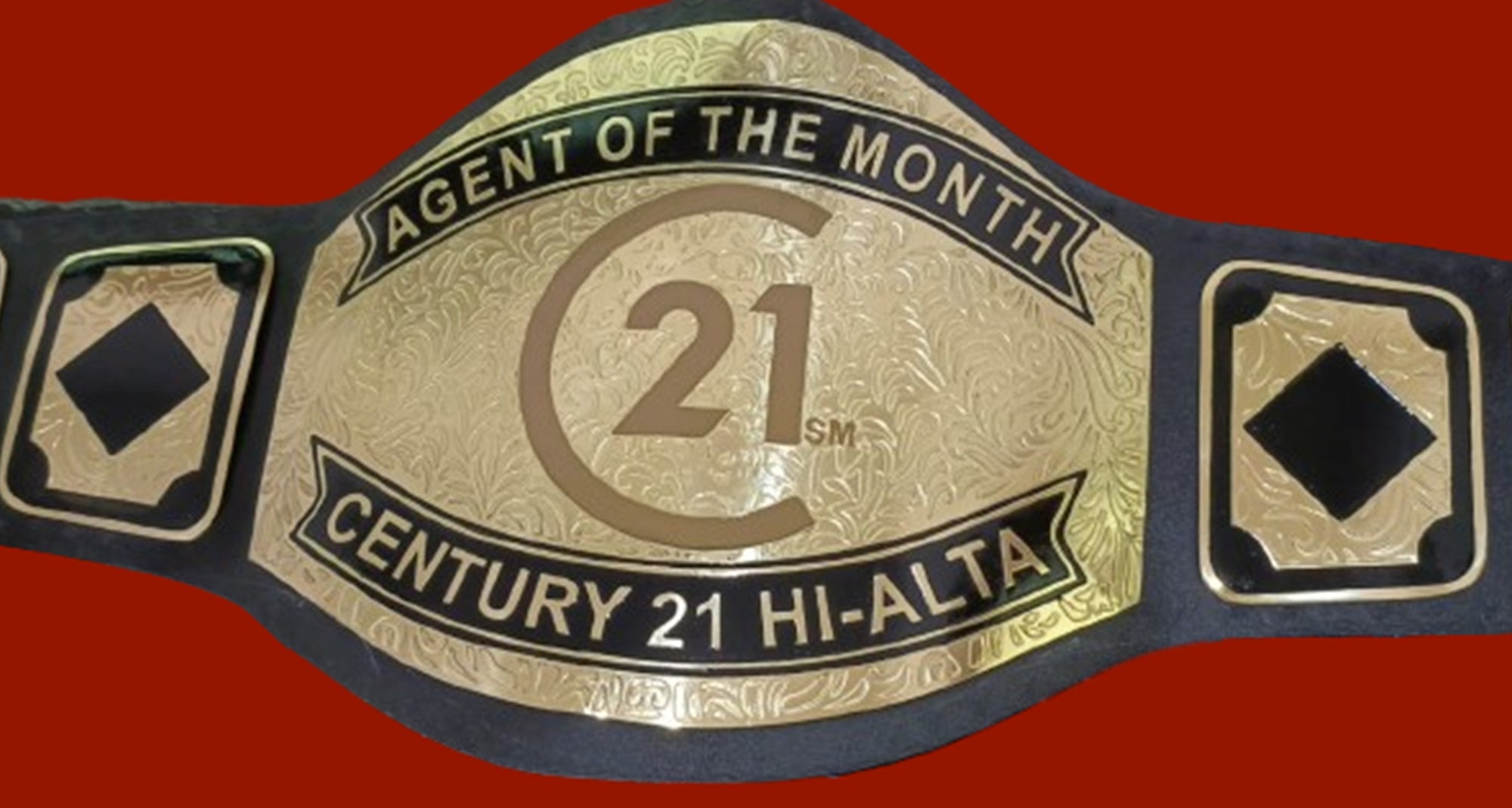 Custom Name and C21 Logo Wrestling Championship Belt - Customize Wrestling Belts